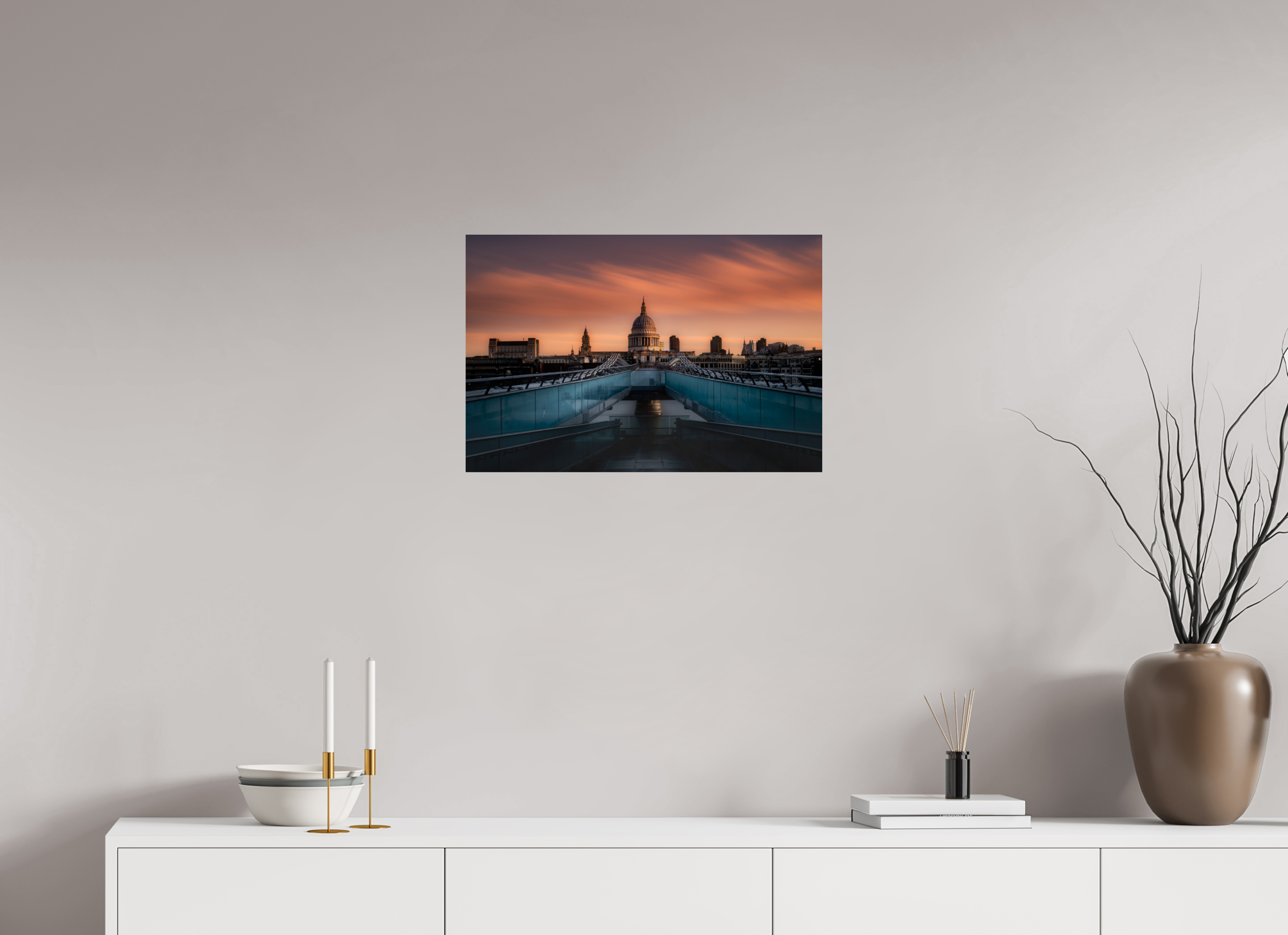24 x 16″, Giclée Alu-Dibond Sunrise Over St. Paul's Cathedral