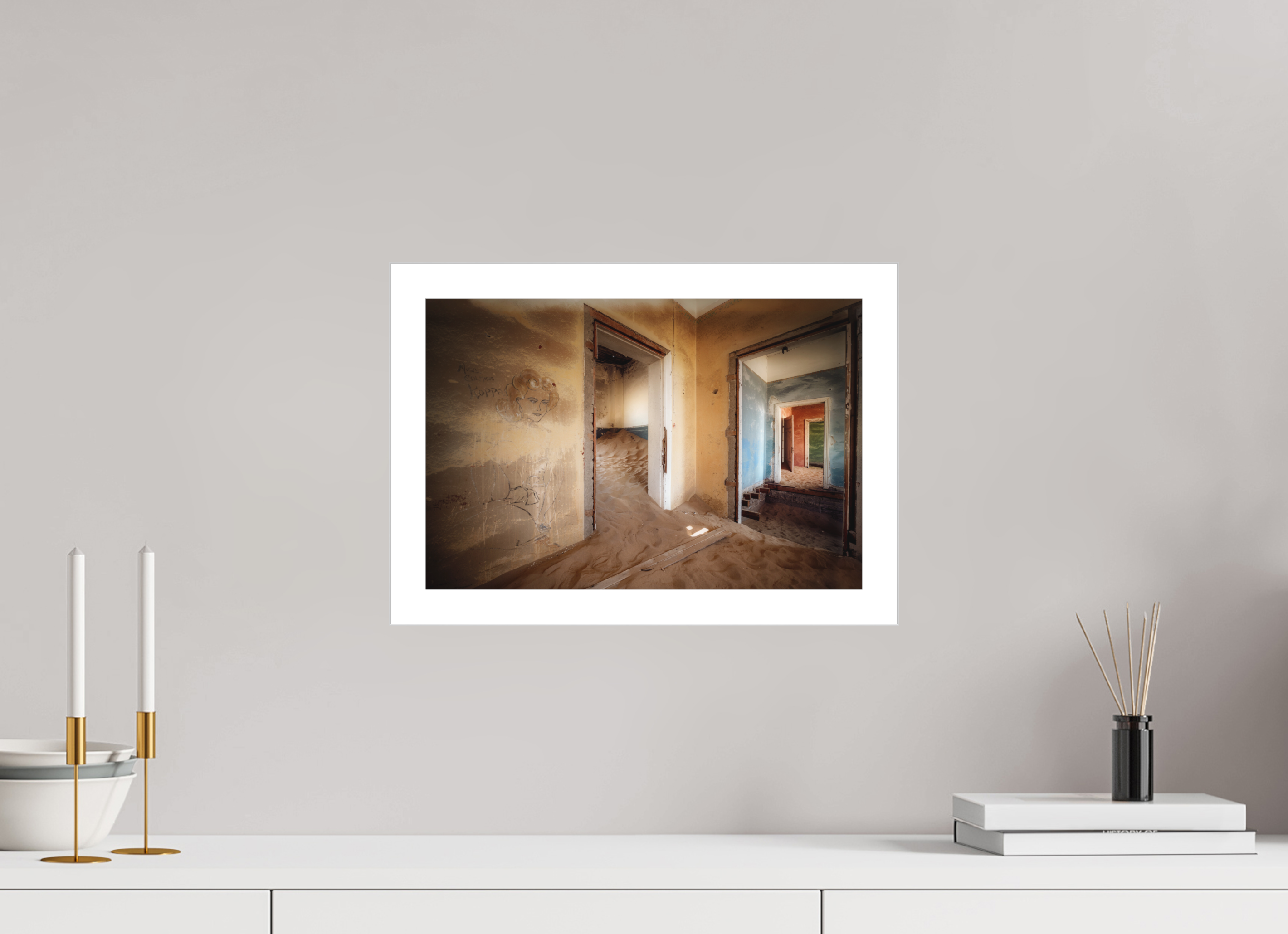 15 x 10″, Fine Art Bonded Acrylic Lost Dreams of Kolmanskop