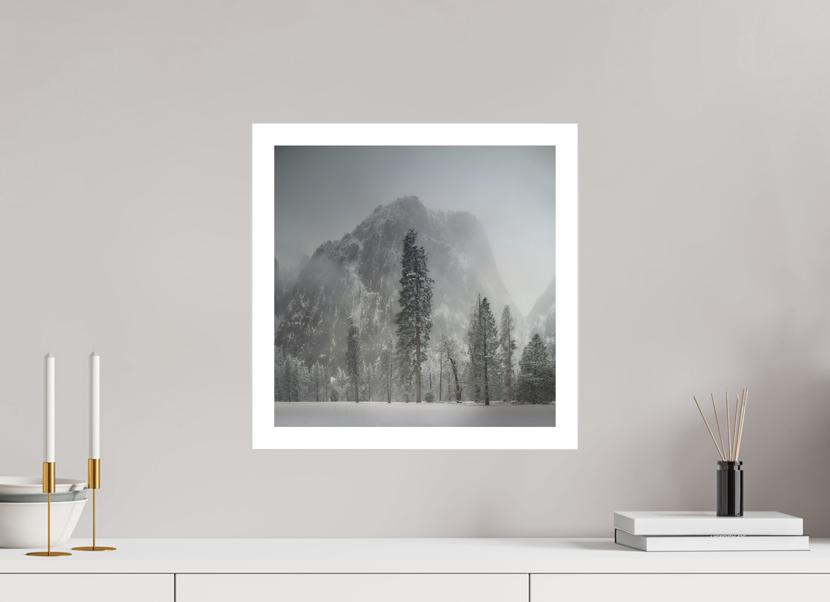 15 x 15″, Fine Art Bonded Acrylic Winter Is Here