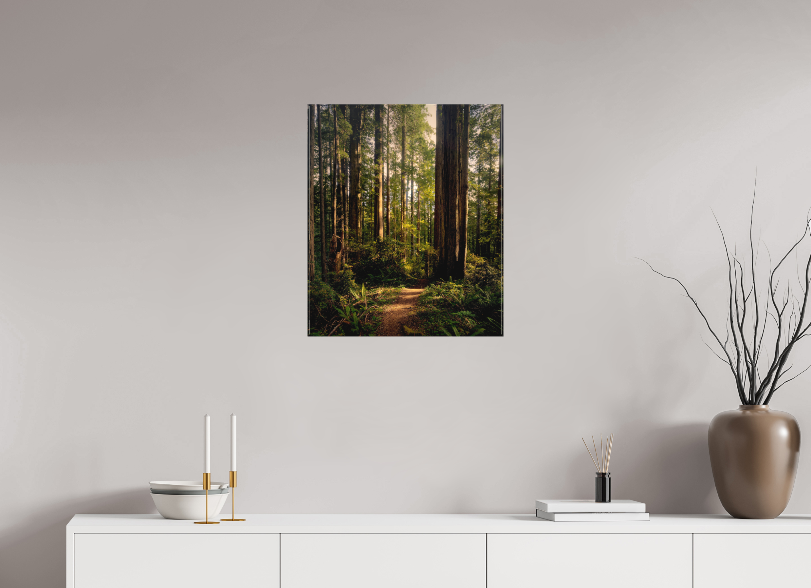 20 x 23.8″, Fine Art Textile "I went to the woods . . .."
