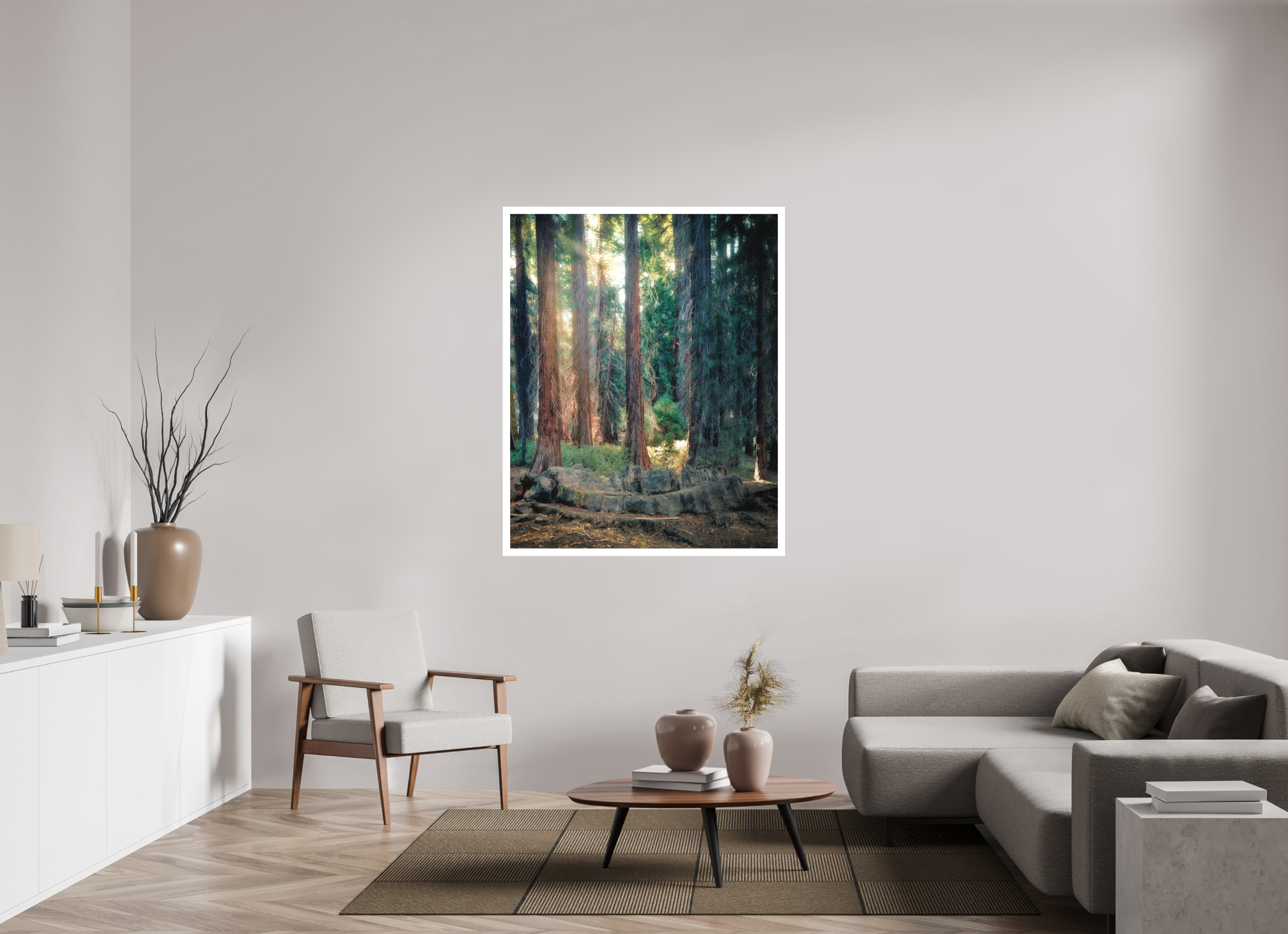 43 x 53.7″, Fine Art Bonded Acrylic Never Again: The Centennial Stump