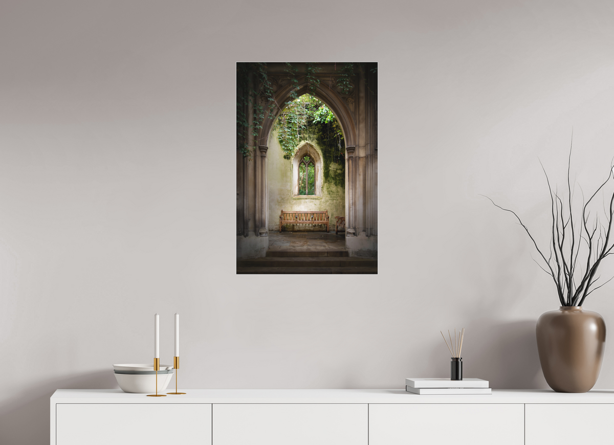 20 x 30″, Bonded Acrylic Silver Frame London's St Dunstan-in-the-East