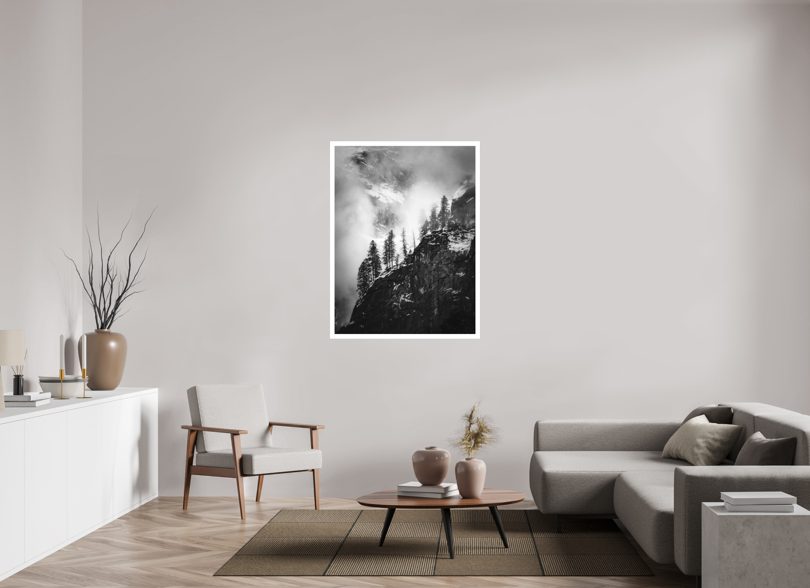 36 x 48″, Fine Art Bonded Acrylic Pines on Granite