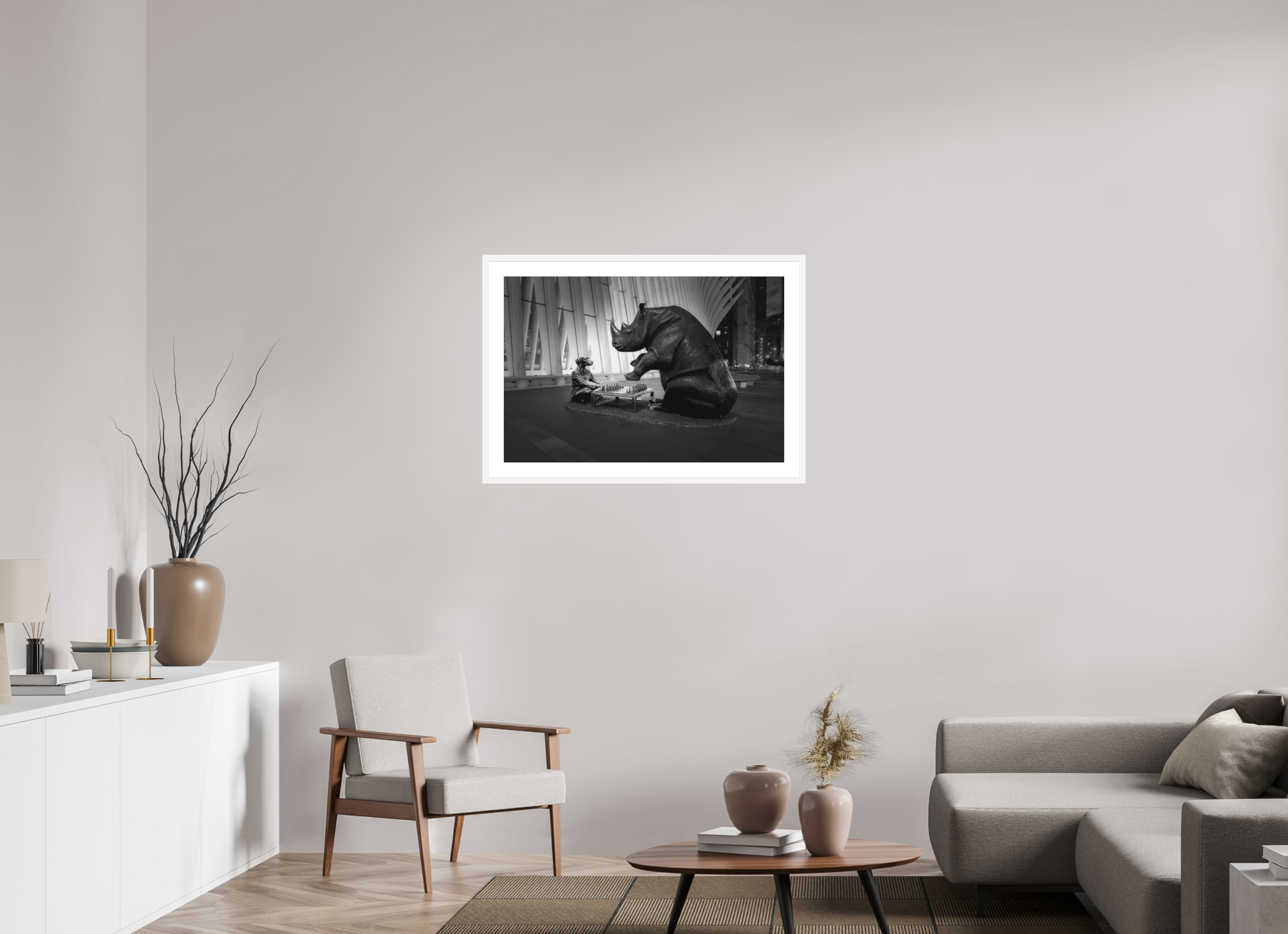 36 x 24″, Passe-Partout White Frame Whimsy