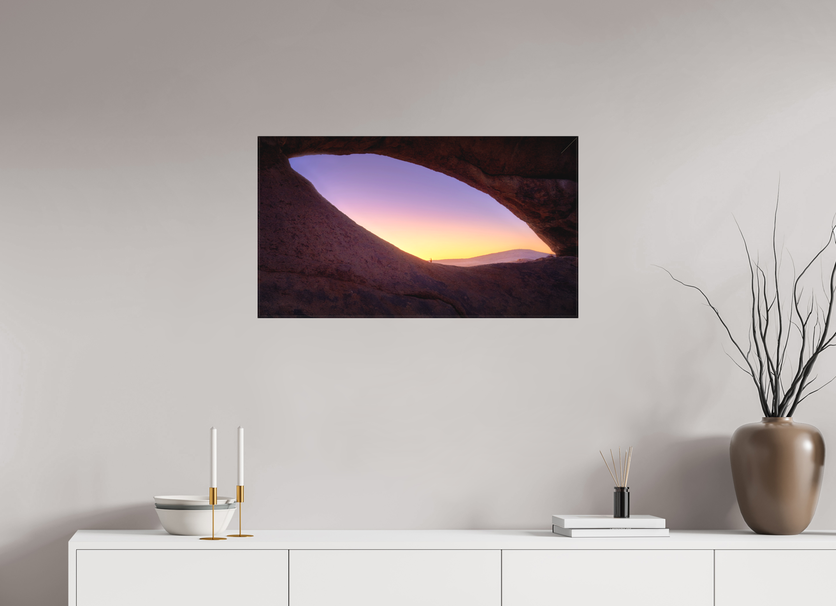 32 x 18″, Fine Art Textile Spitzkoppe — The Eye, Namibia