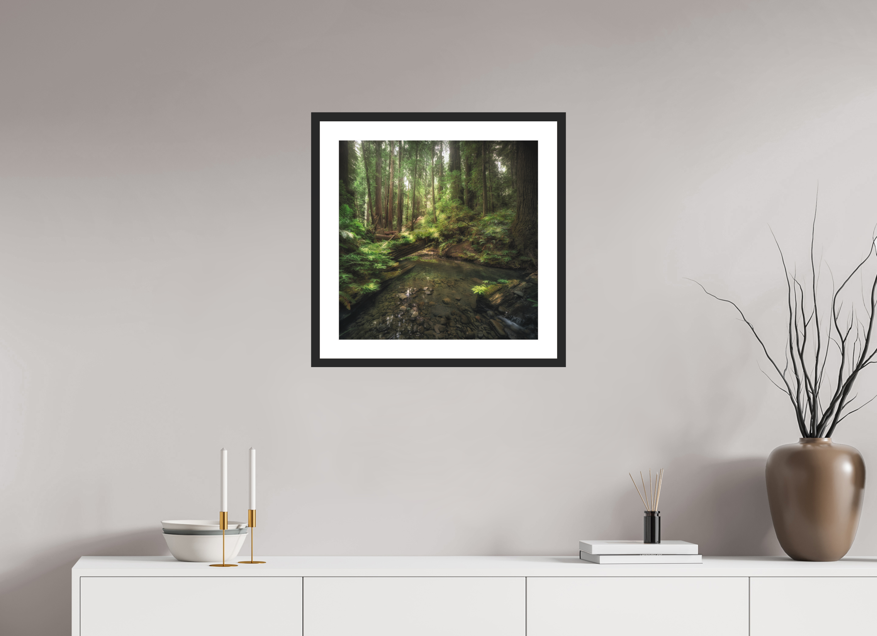 20 x 20″, Passe-Partout Black Frame Decker Creek