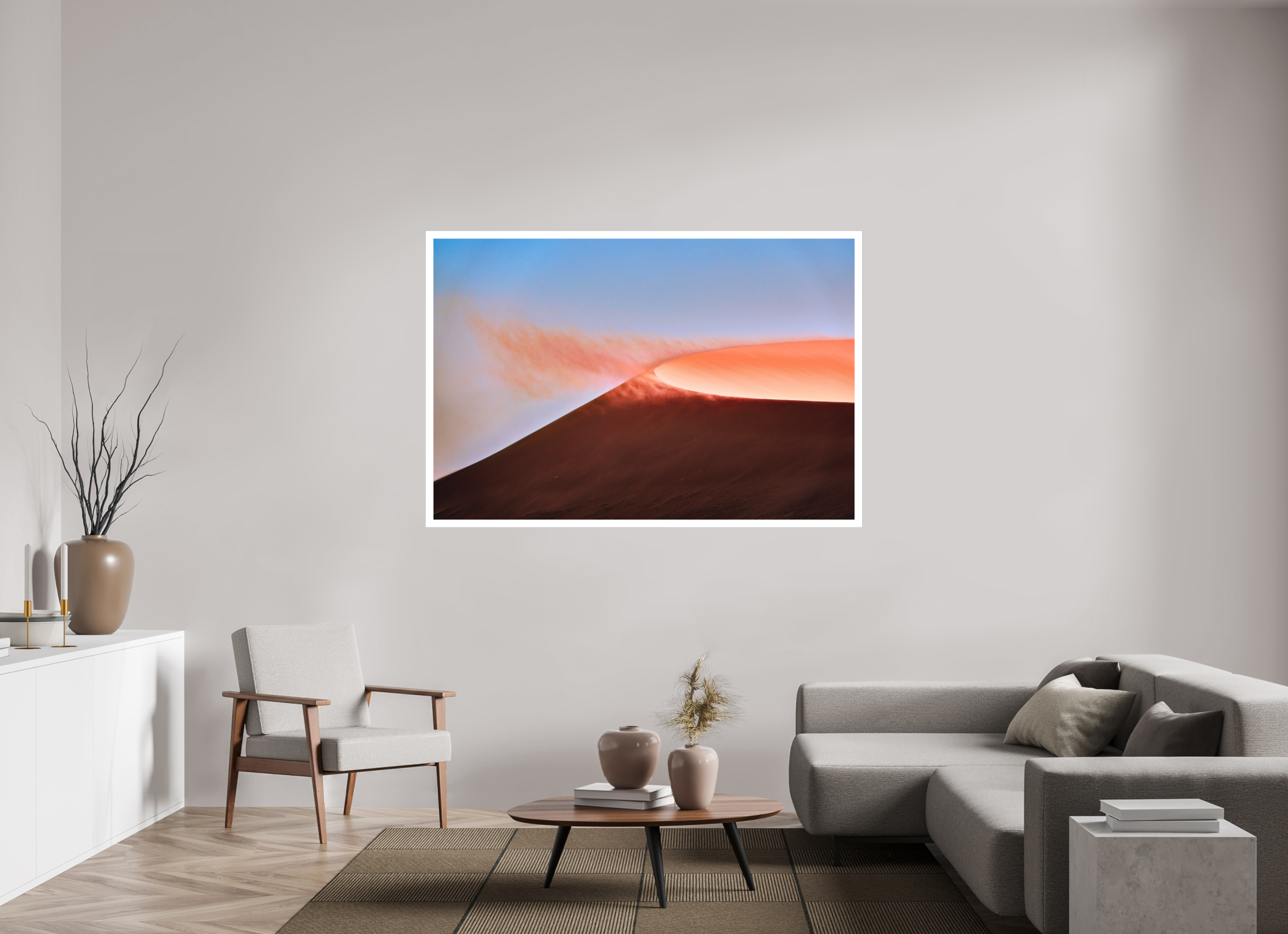66 x 44″, Fine Art Bonded Acrylic Deadvlei San Dune Crater Rim
