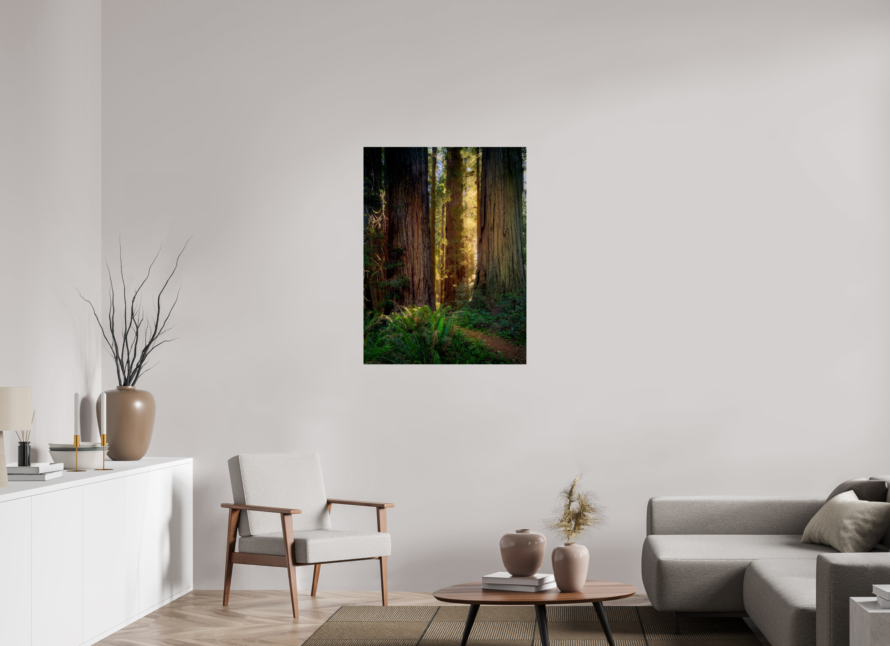 30 x 40″, Giclée Alu-Dibond Novaculata: Back to the Redwoods