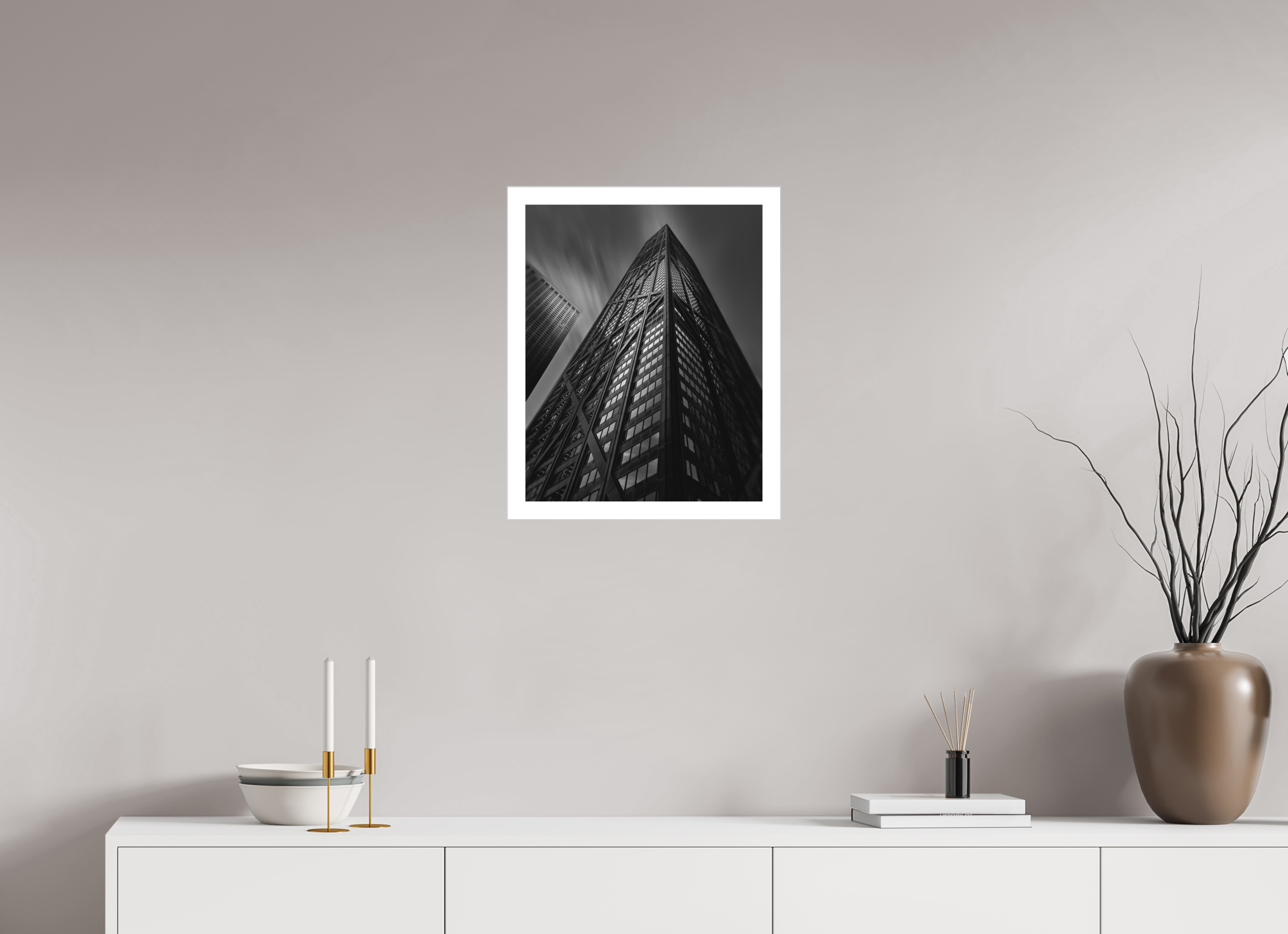 16 x 20″, Fine Art Bonded Acrylic Chicago's John Hancock Building