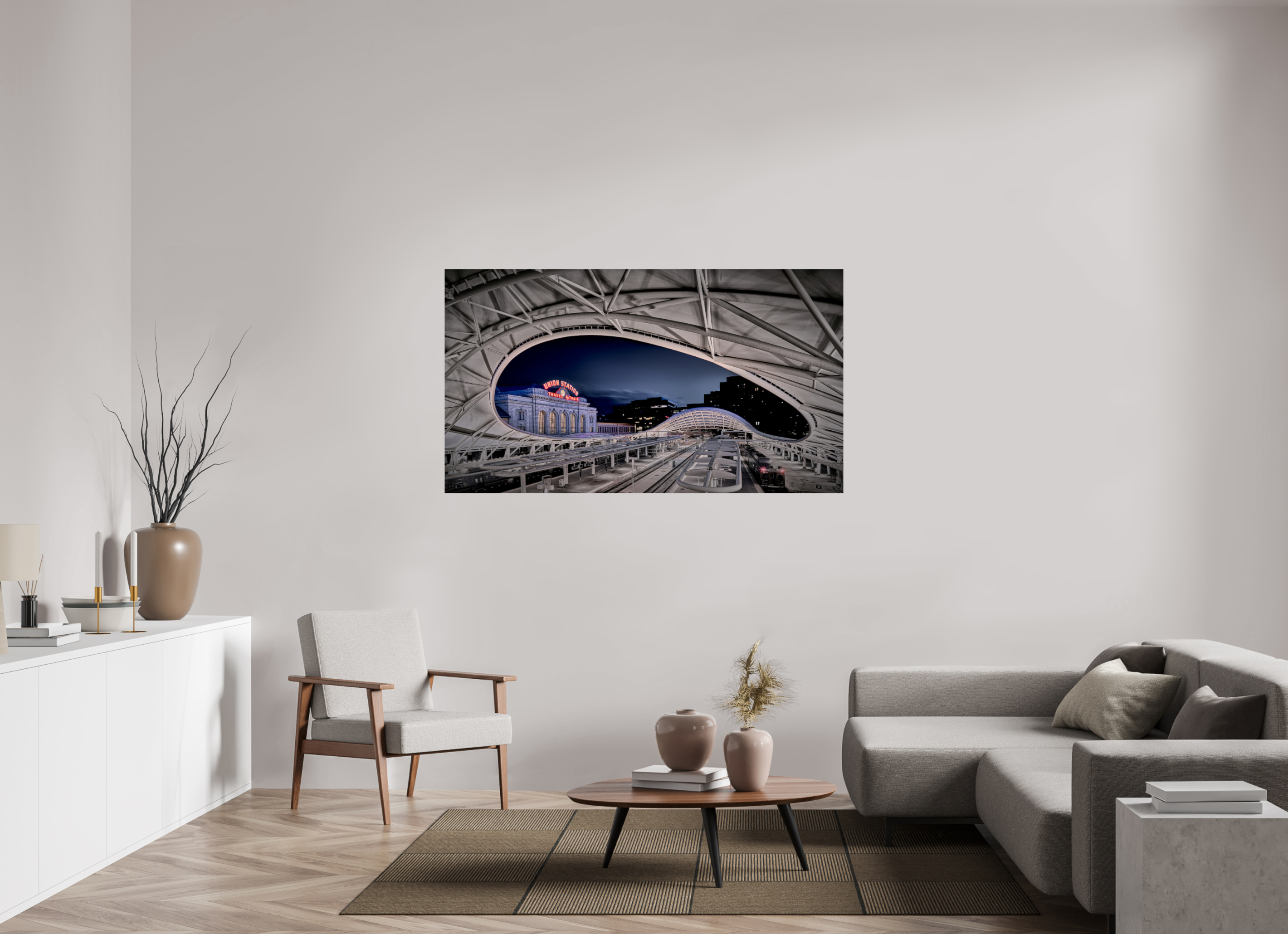 64 x 36″, Giclée Alu-Dibond Denver's Union Station