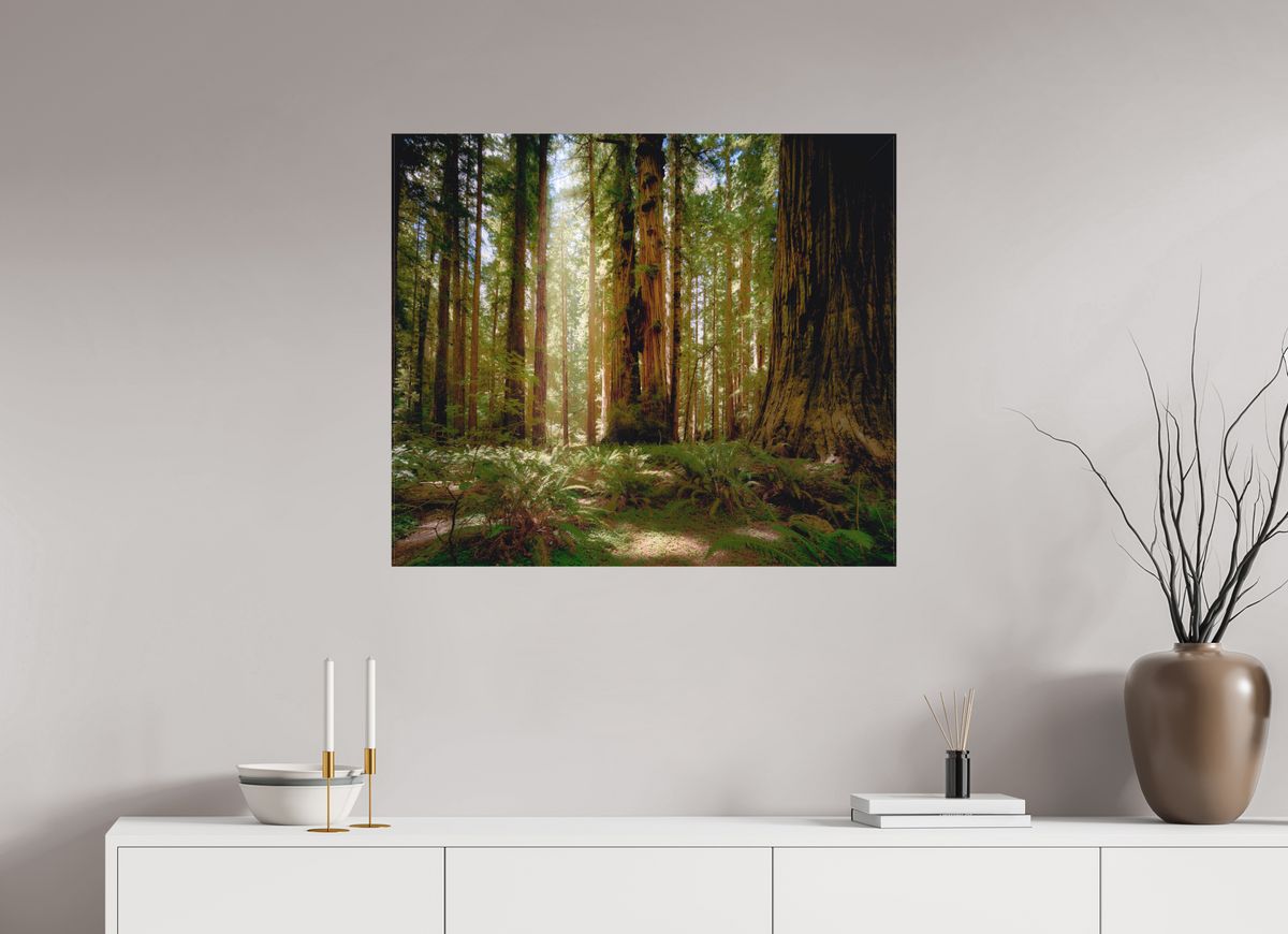 32.7 x 28″, Fine Art Textile Life & Light Beneath the Giants