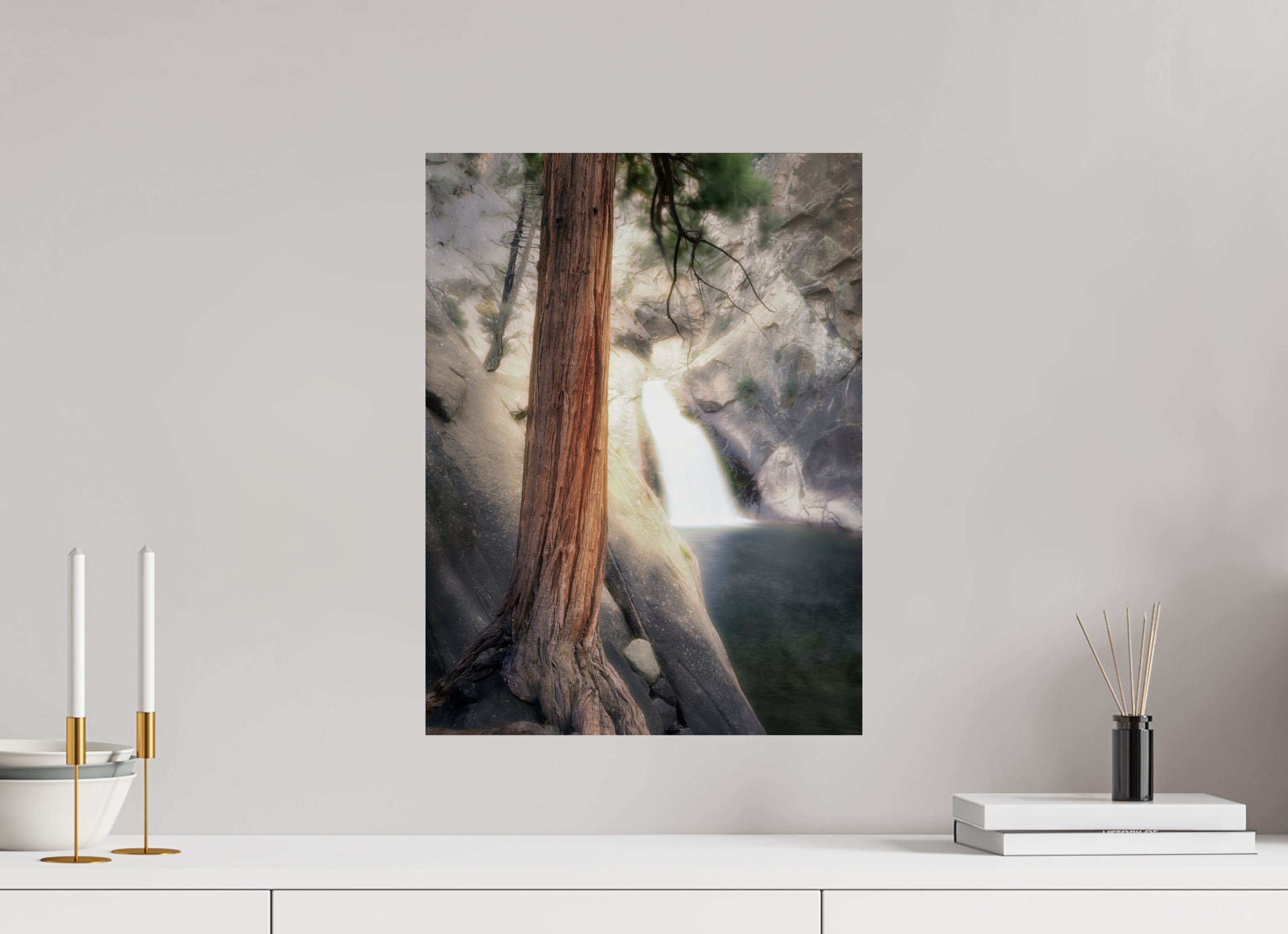 15 x 20″, Giclée Alu-Dibond Roaring River Falls 2 — Kings Canyon