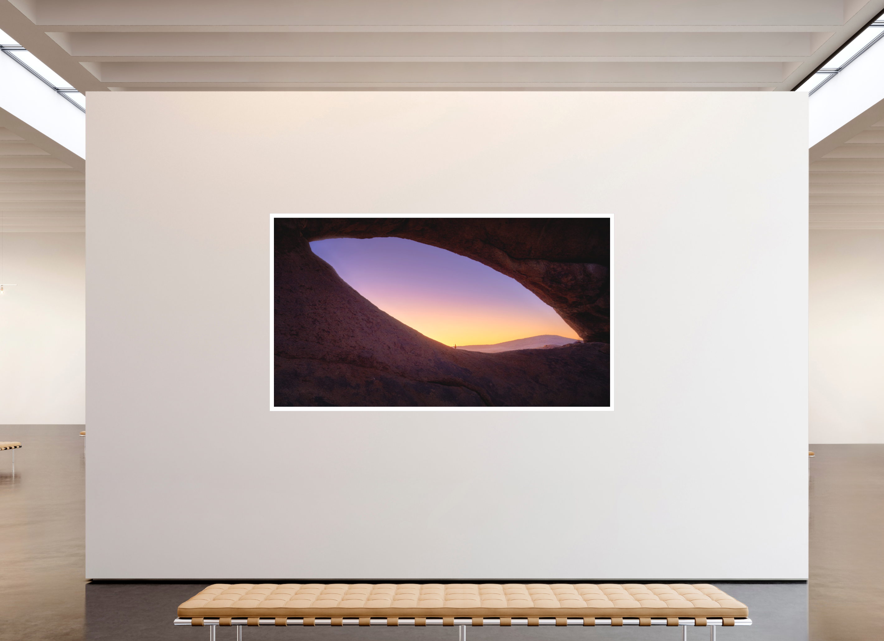 96 x 54″, Bonded Acrylic Mat + Silver Frame Spitzkoppe — The Eye, Namibia
