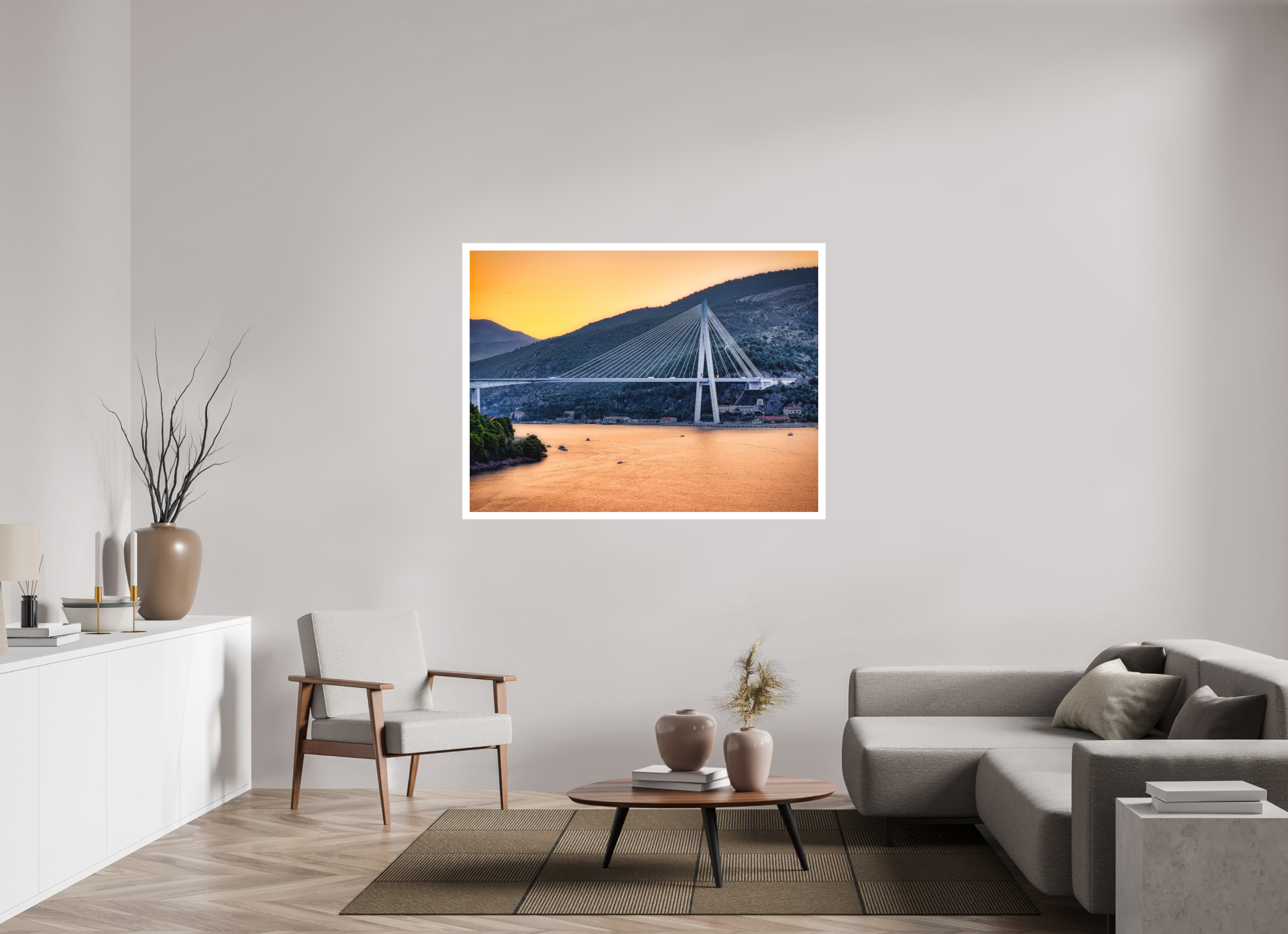 56 x 42″, Fine Art Bonded Acrylic Entering Dubrovnik