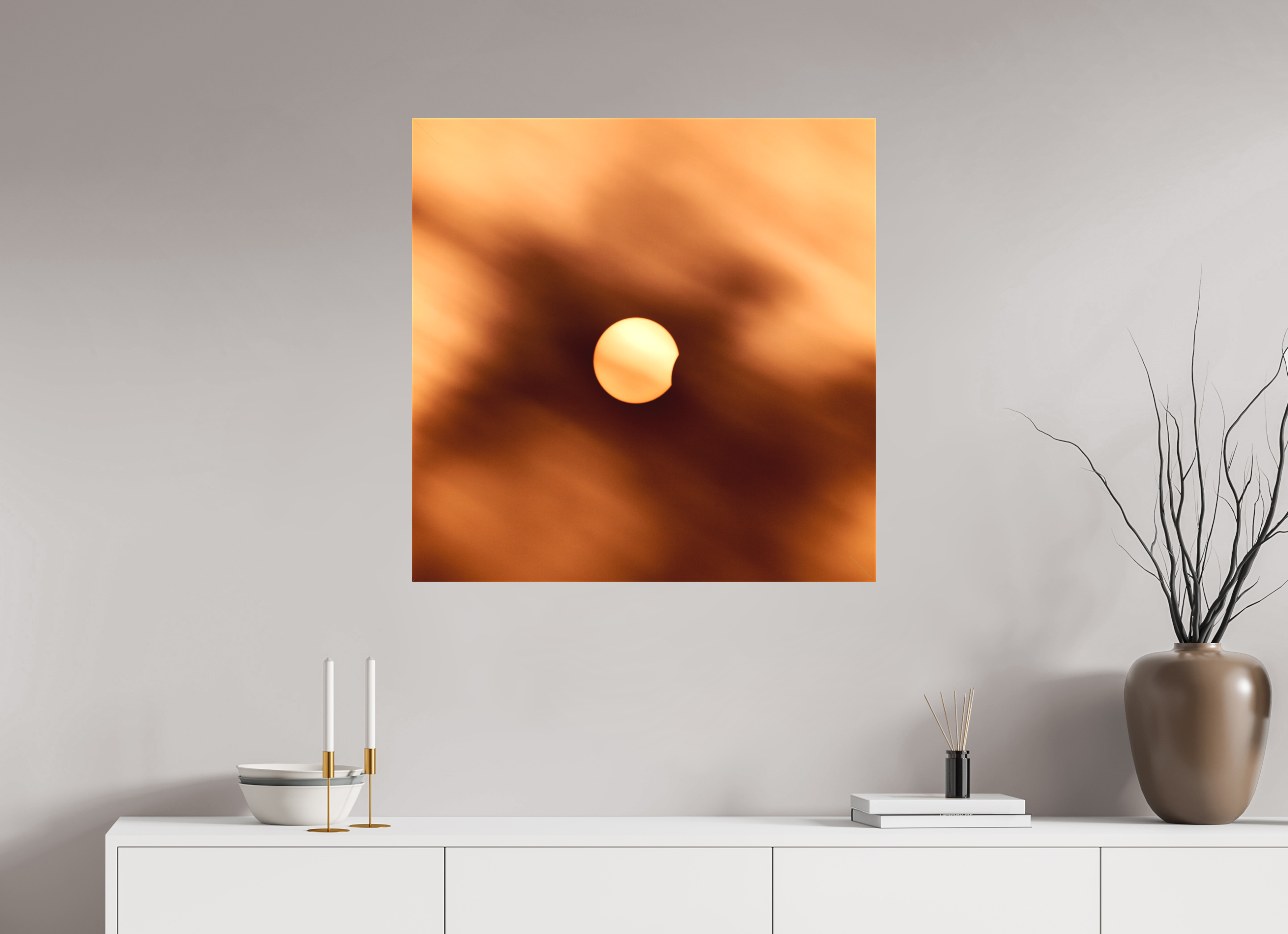 30 x 30″, Fine Art Textile 2024 Eclipse First Kiss