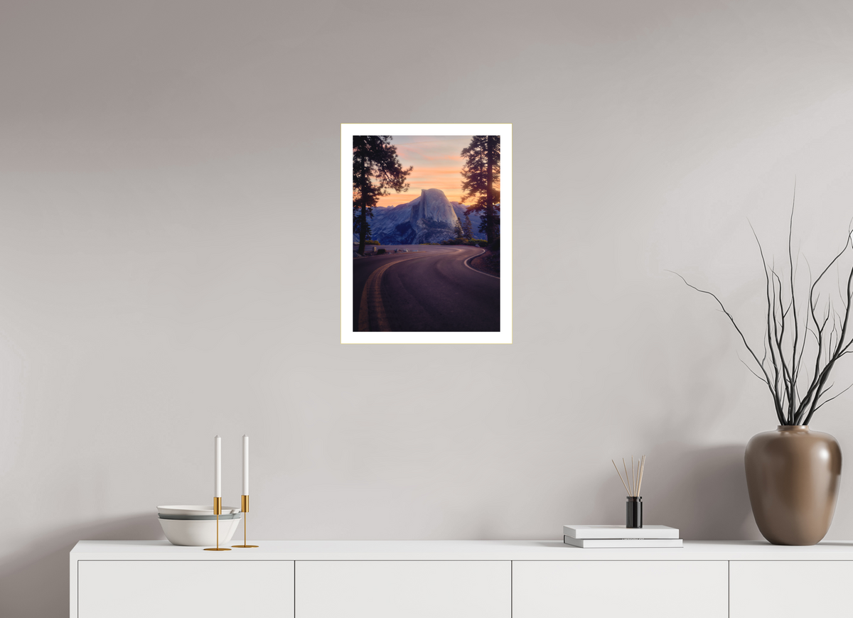 15 x 20″, Bonded Acrylic Mat + Gold Frame Flexus: Half Dome from Horseshoe Curve