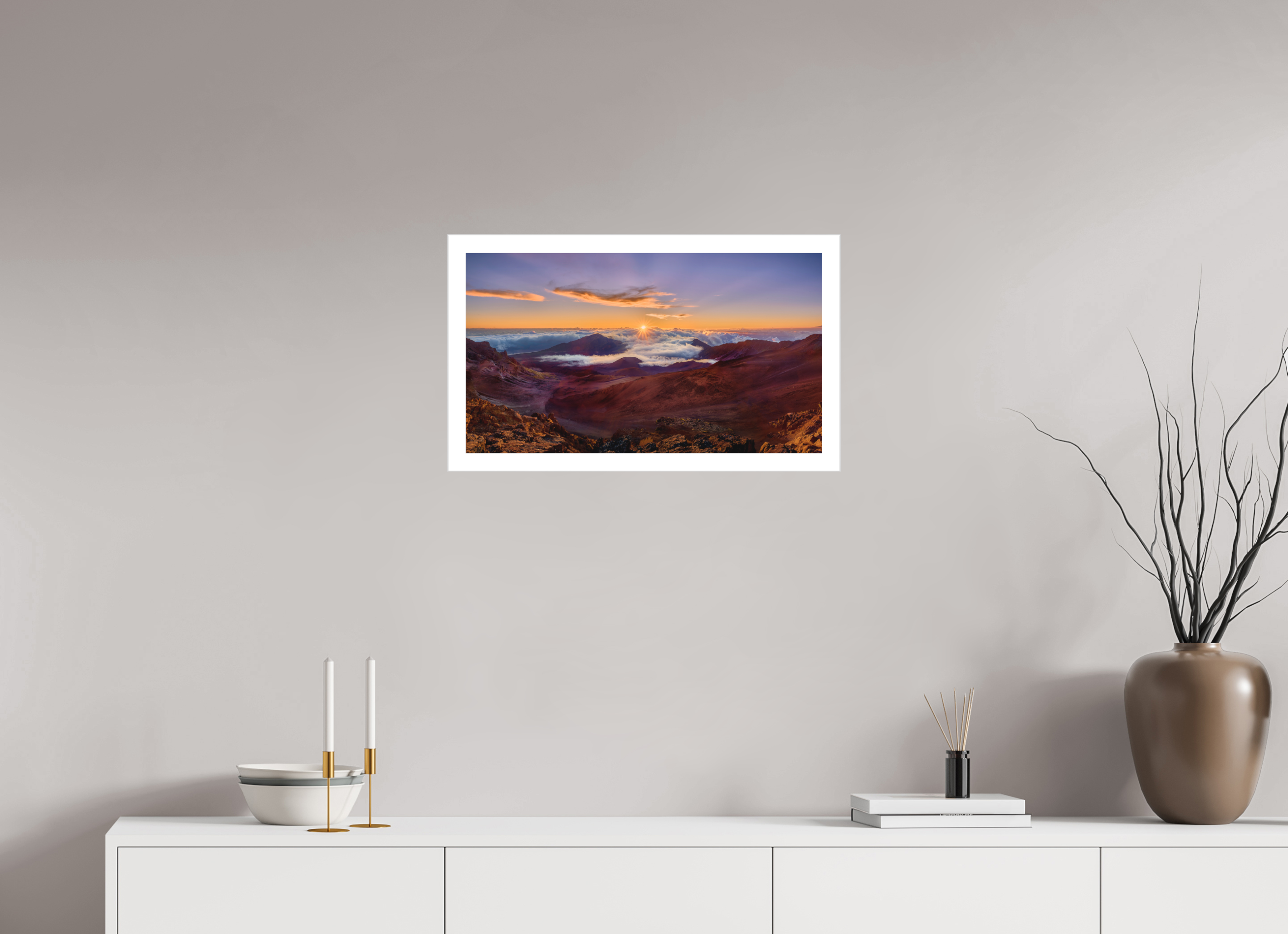 24 x 13.5″, Fine Art Bonded Acrylic Haleakala Daybreak