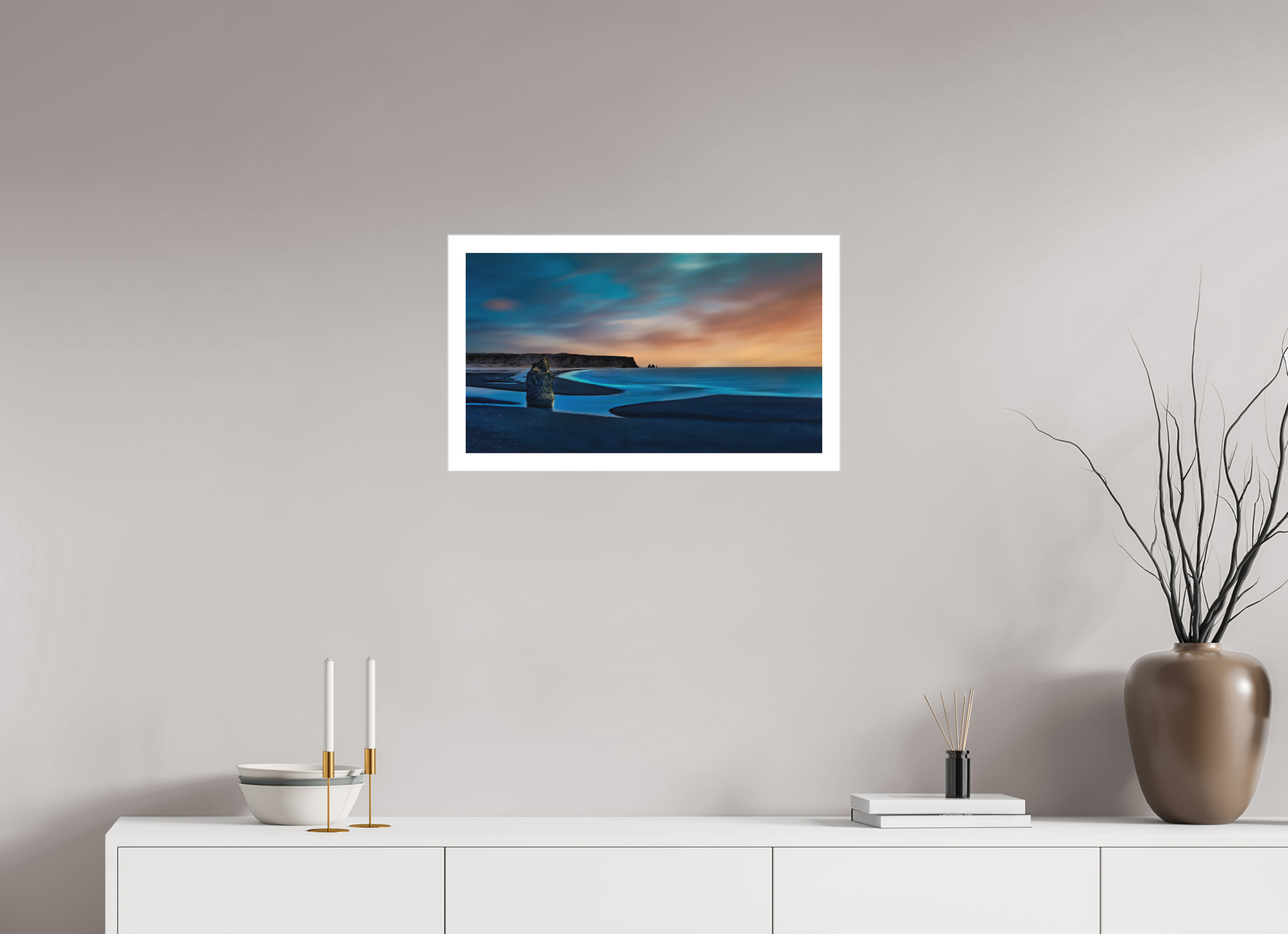 24 x 13.5″, Fine Art Bonded Acrylic Reynisfjara