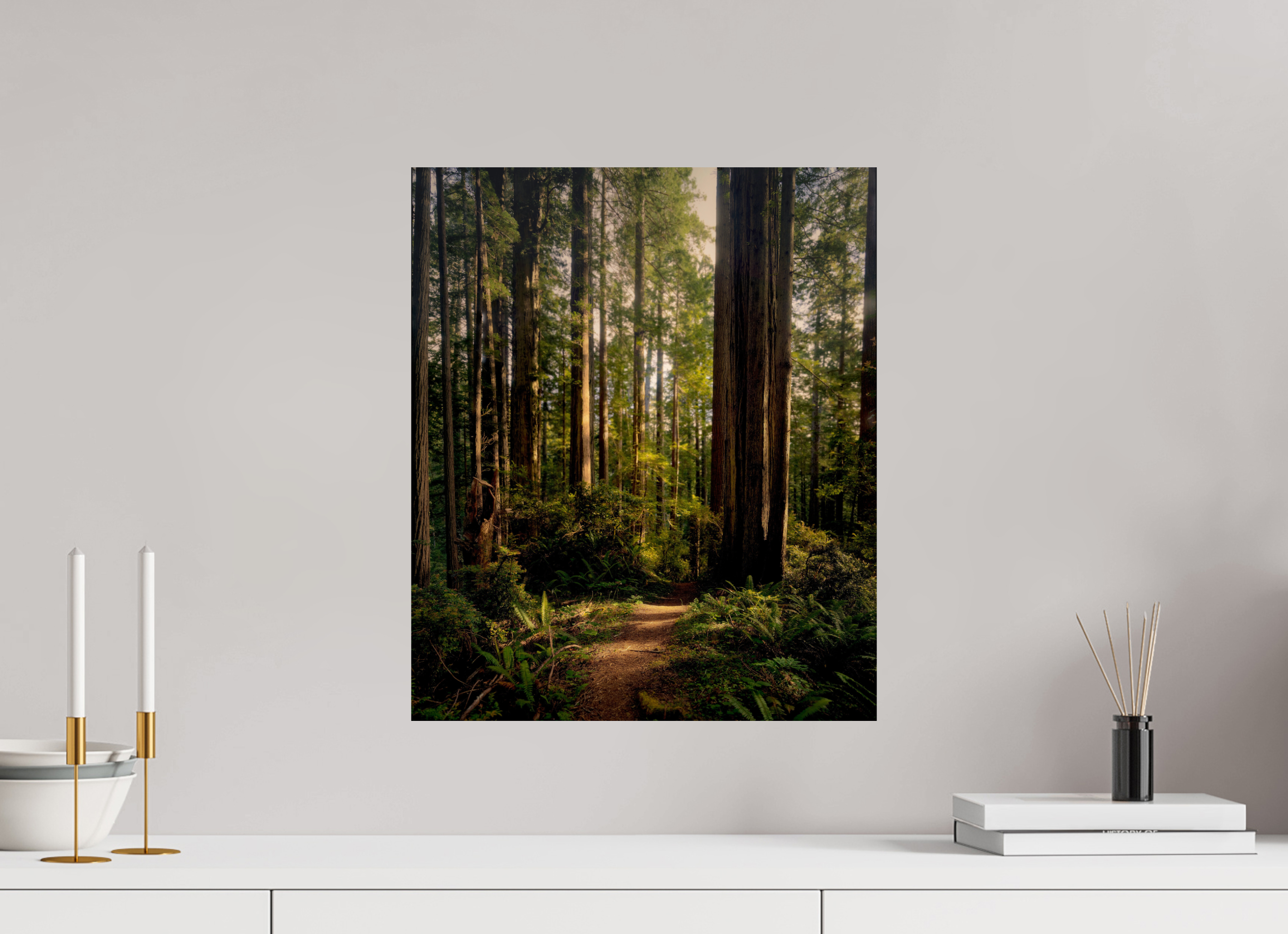 16 x 19″, Giclée Alu-Dibond "I went to the woods . . .."