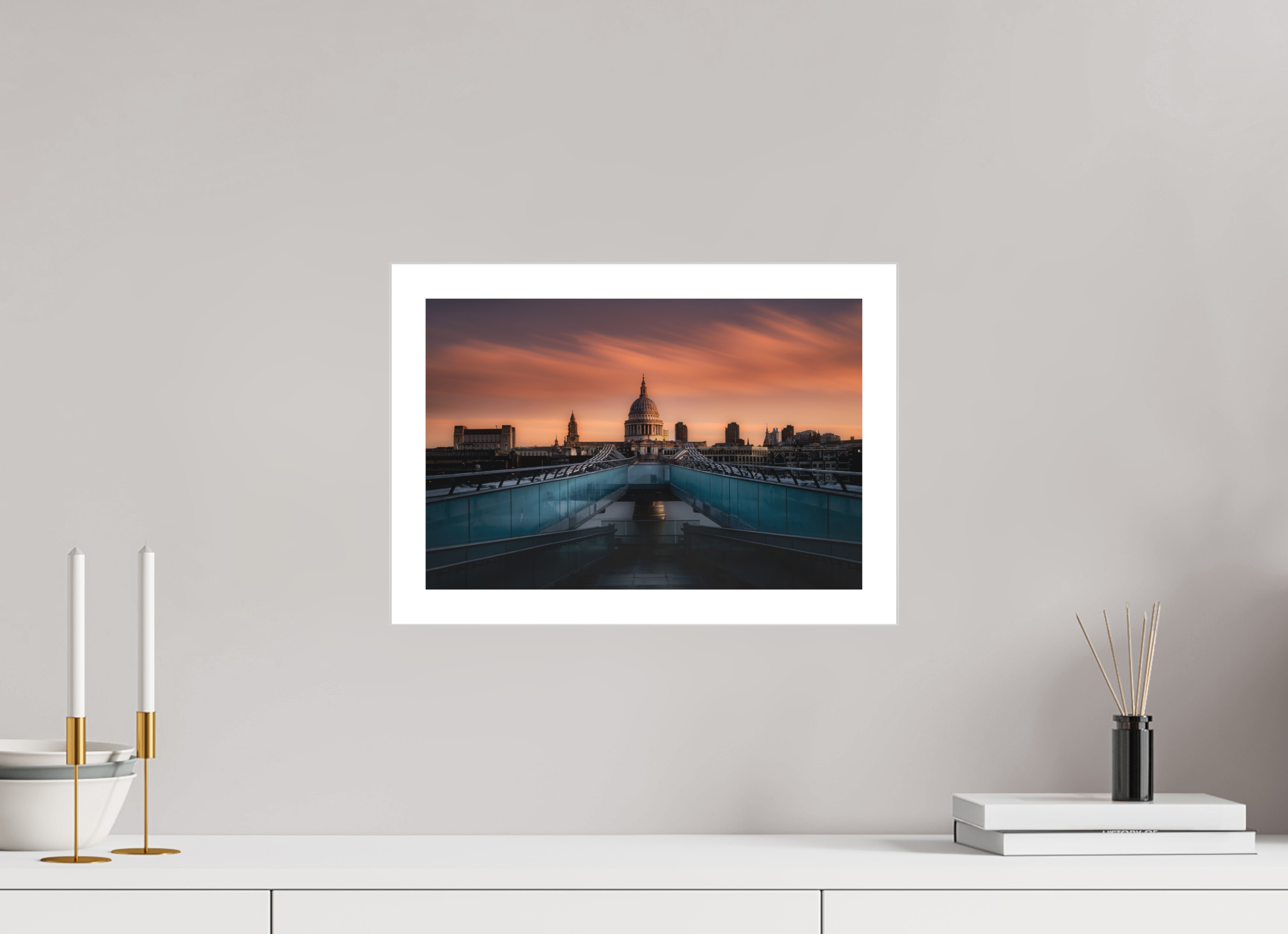 15 x 10″, Fine Art Bonded Acrylic Sunrise Over St. Paul's Cathedral