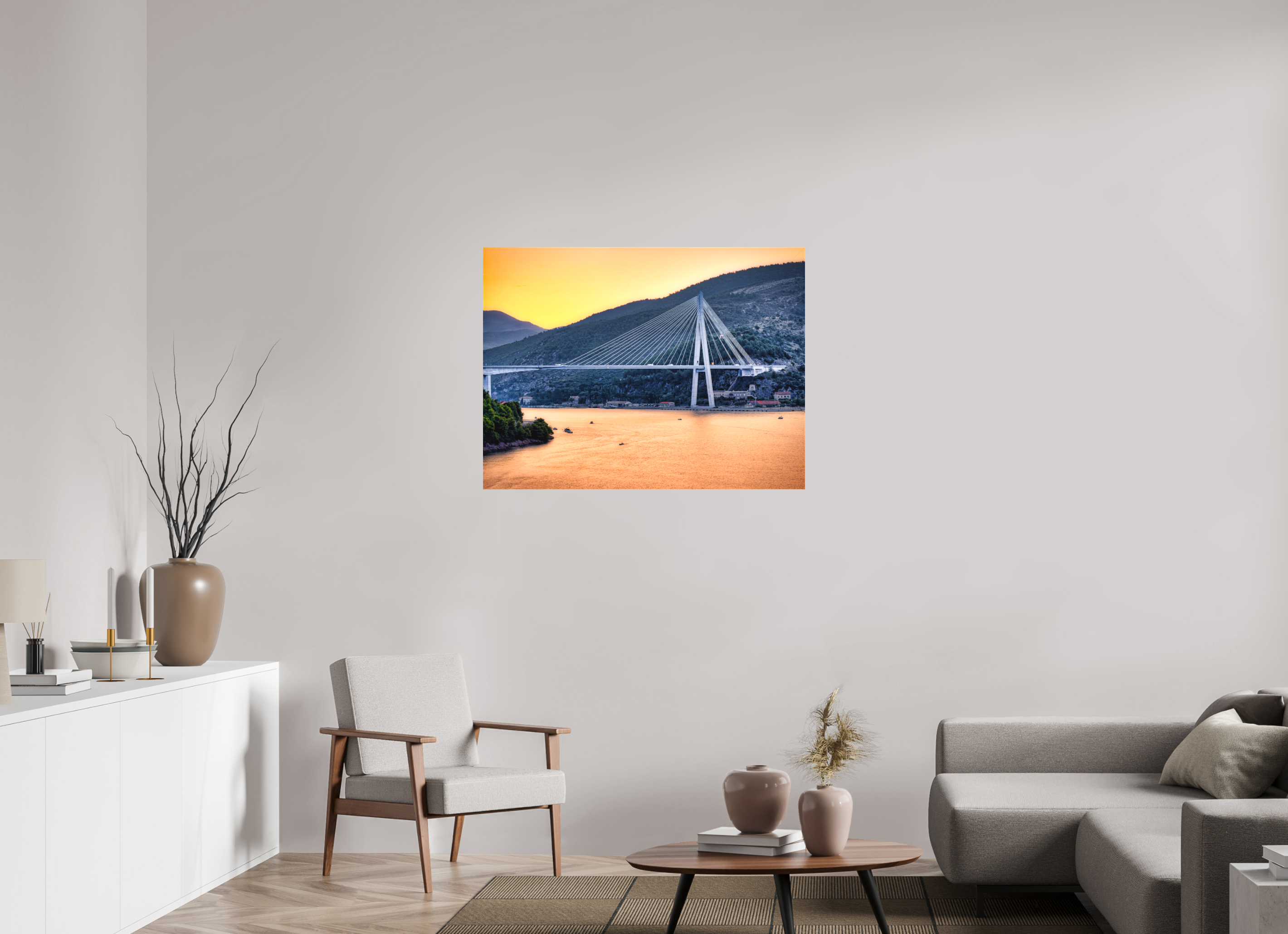 40 x 30″, Fine Art Textile Entering Dubrovnik