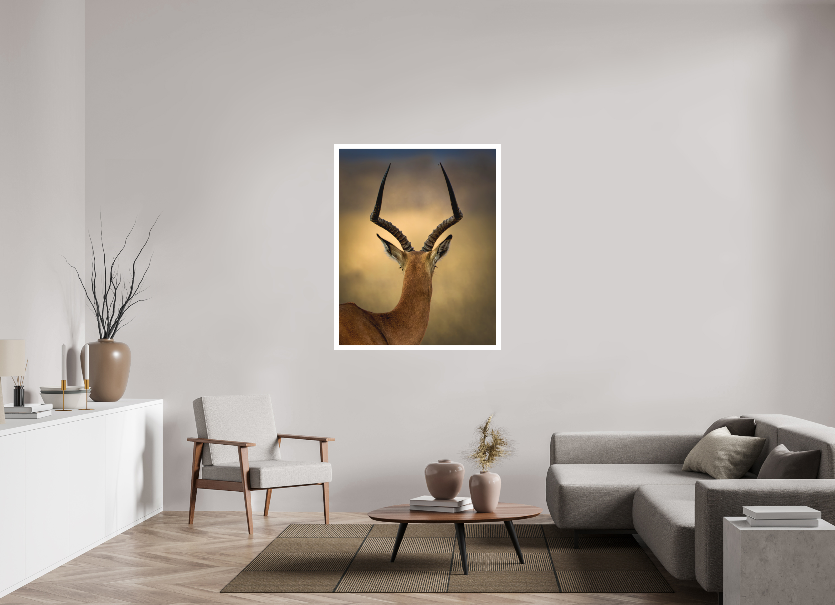 39 x 48.7″, Fine Art Bonded Acrylic Impala DK
