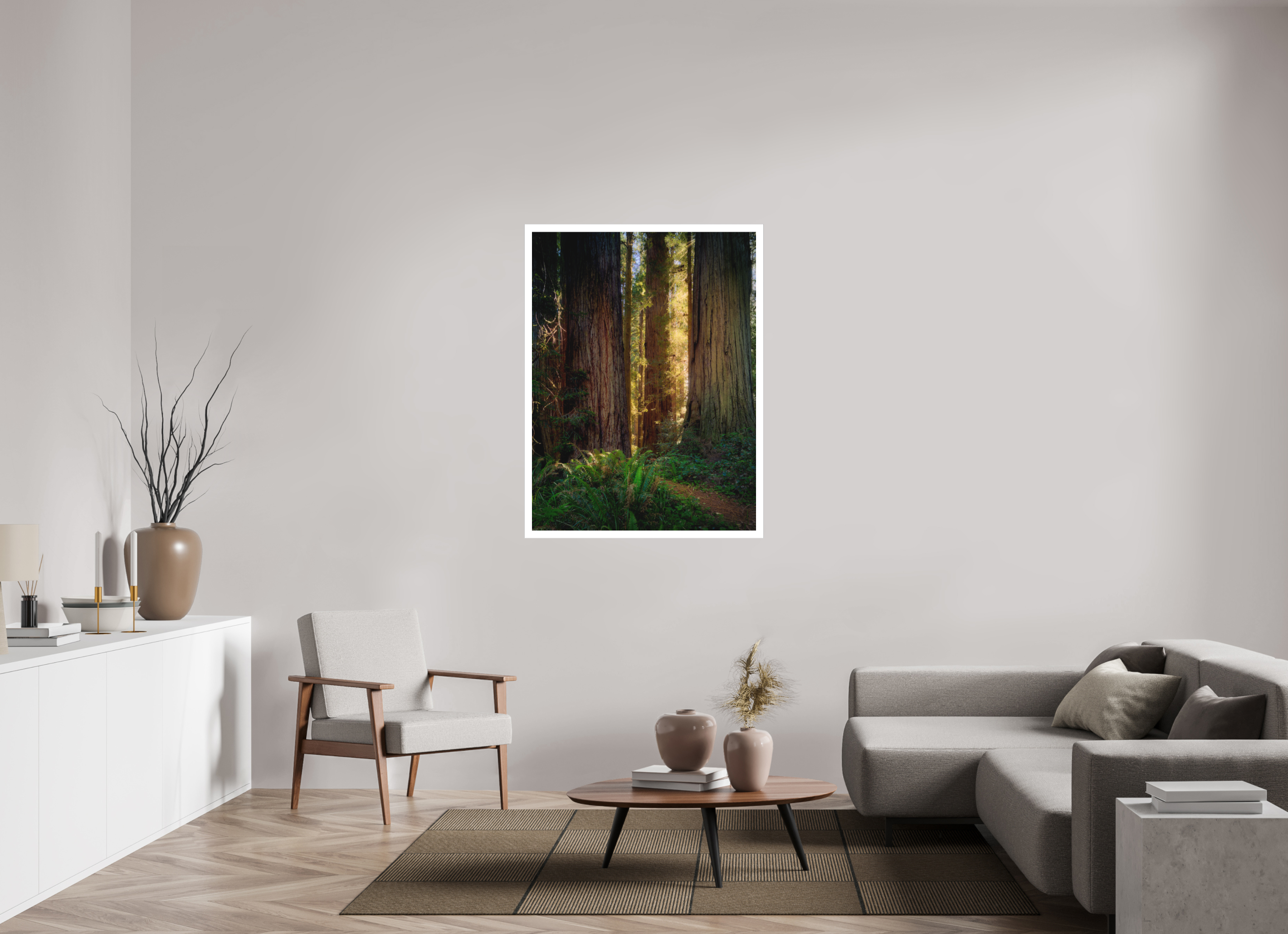 36 x 48″, Fine Art Bonded Acrylic Novaculata: Back to the Redwoods