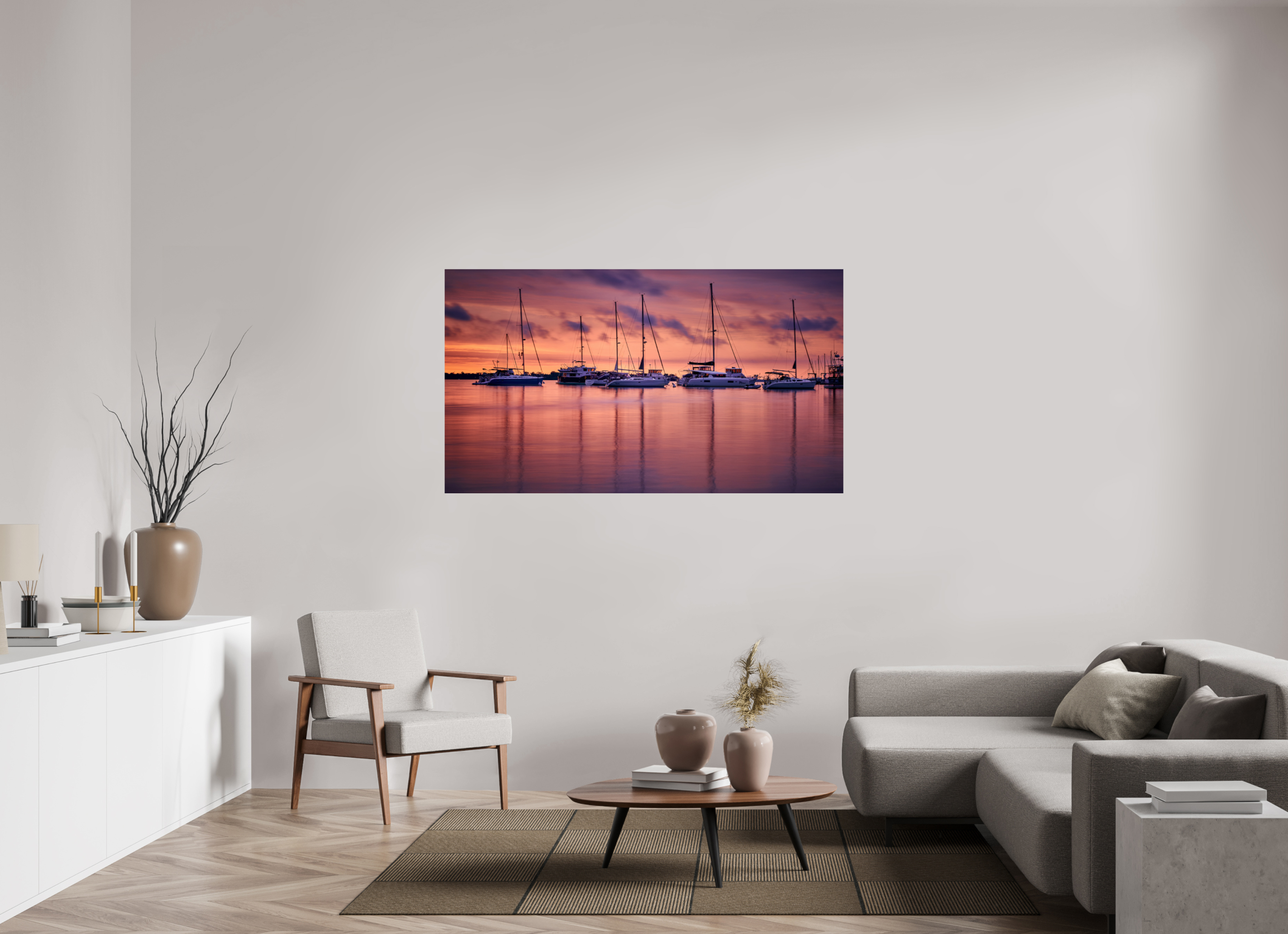 64 x 36″, Giclée Alu-Dibond Portum Tutum: The Annapolis Harbor at Dawn