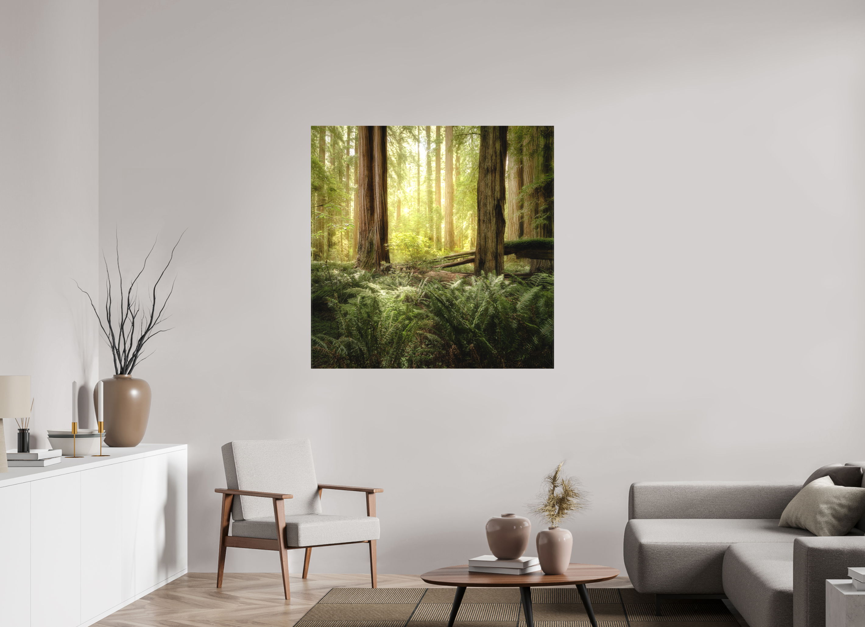 45 x 45″, Fine Art Textile Lux Armarium: Stout Grove