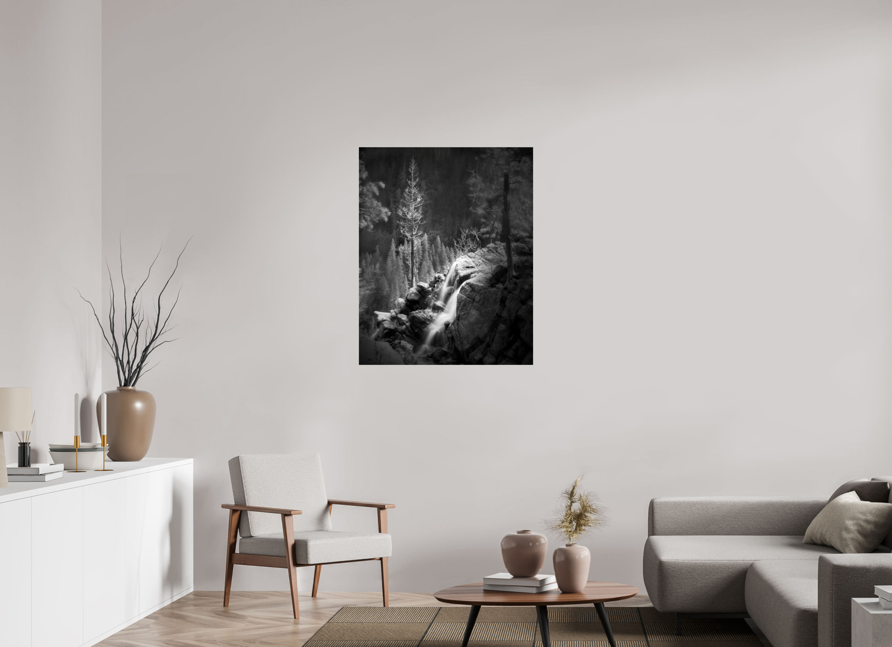 32 x 40″, Giclée Alu-Dibond Lucidum: Yosemite's Cascade Creek