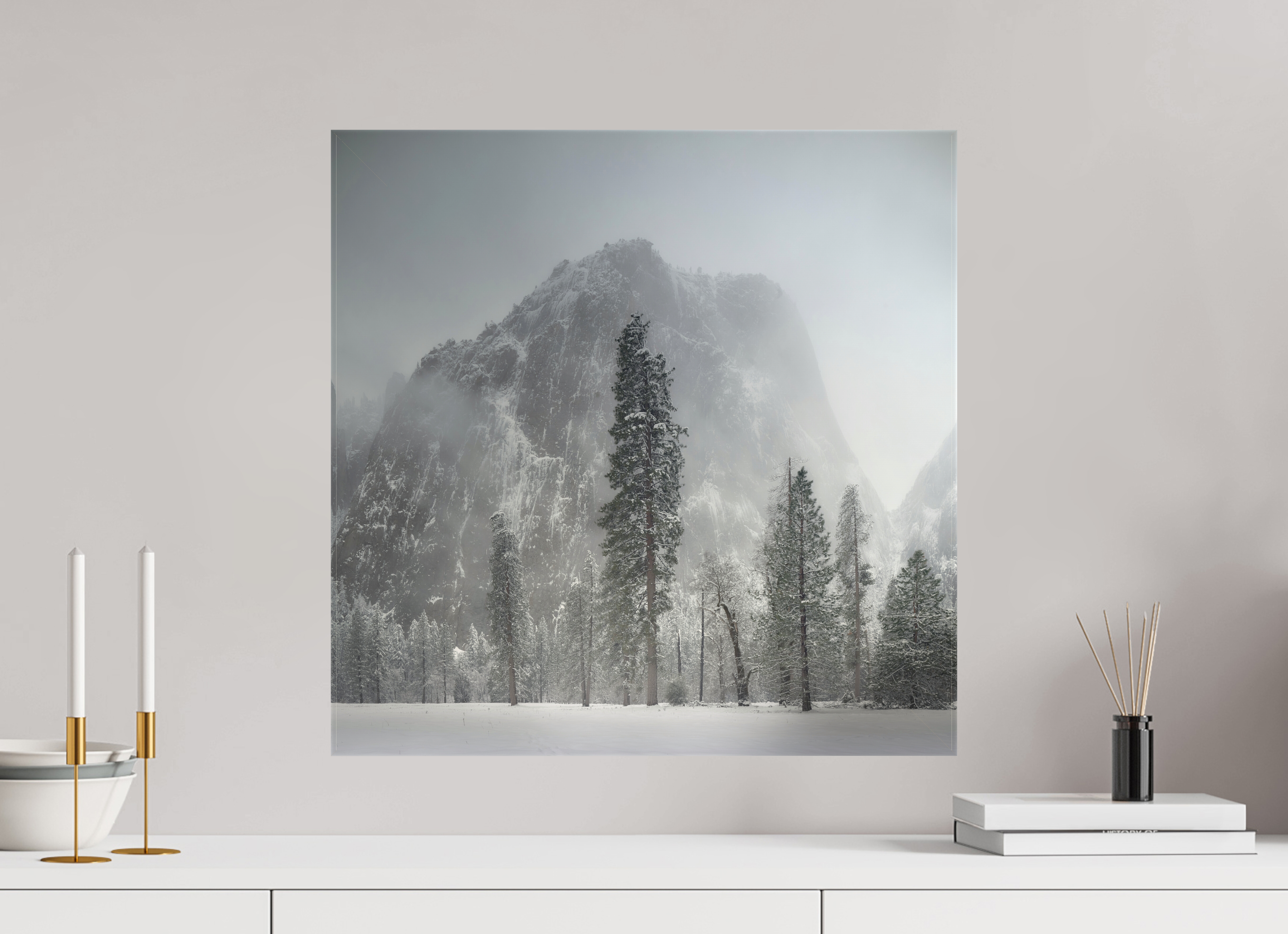 20 x 20″, Fine Art Textile Winter Is Here