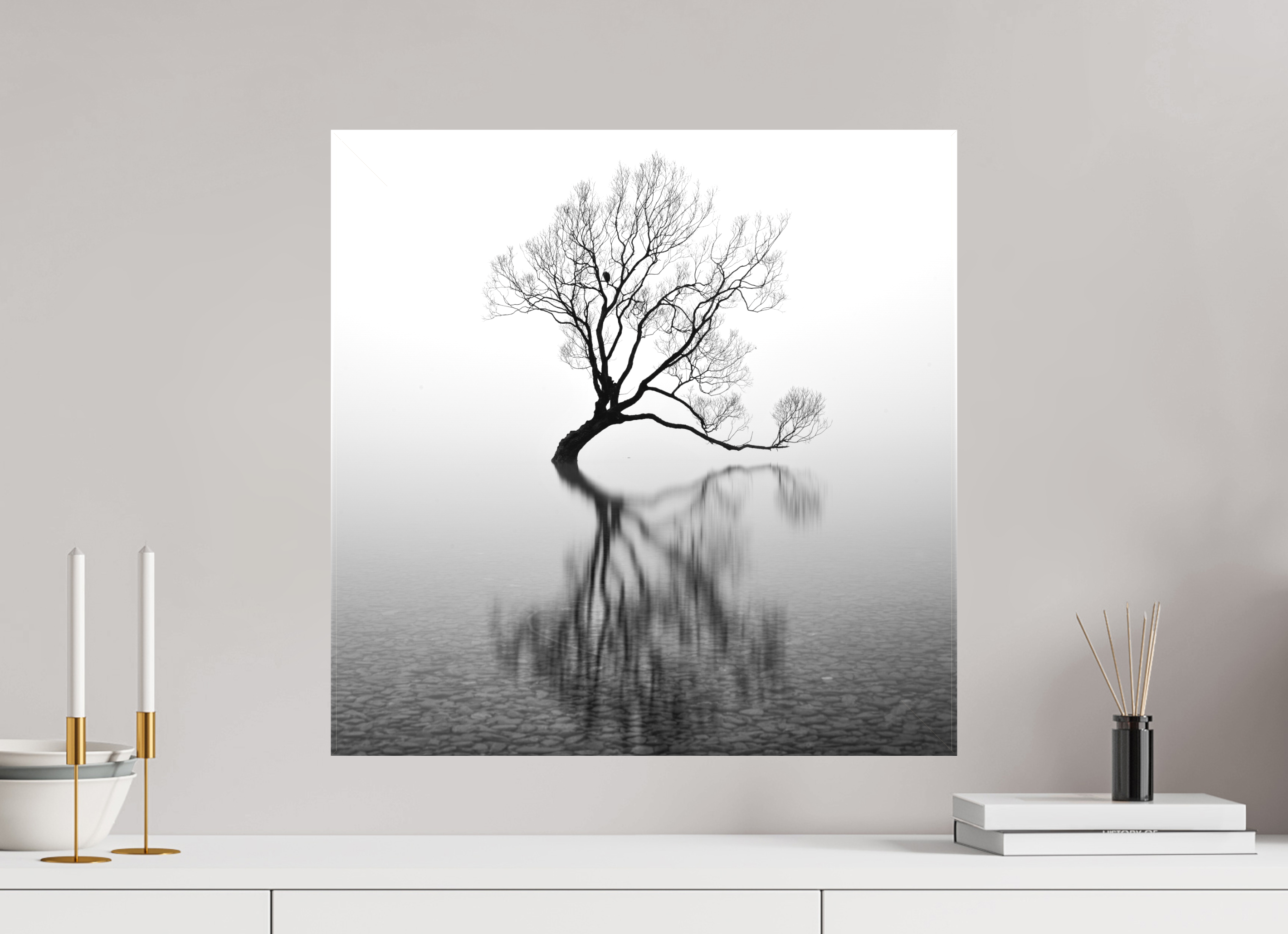20 x 20″, Fine Art Textile Wanaka I: Rich Minimalism