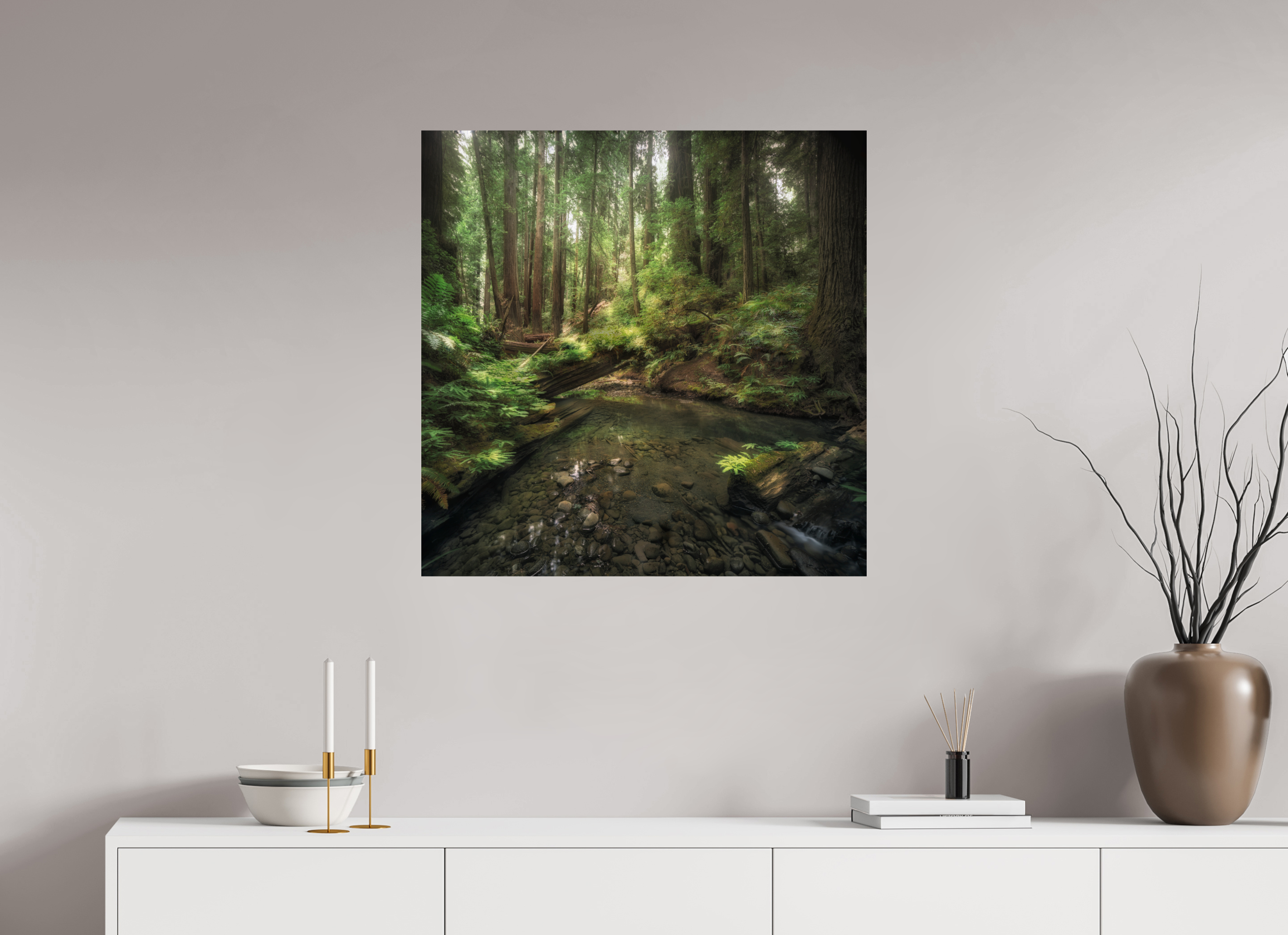 30 x 30″, Giclée Alu-Dibond Decker Creek