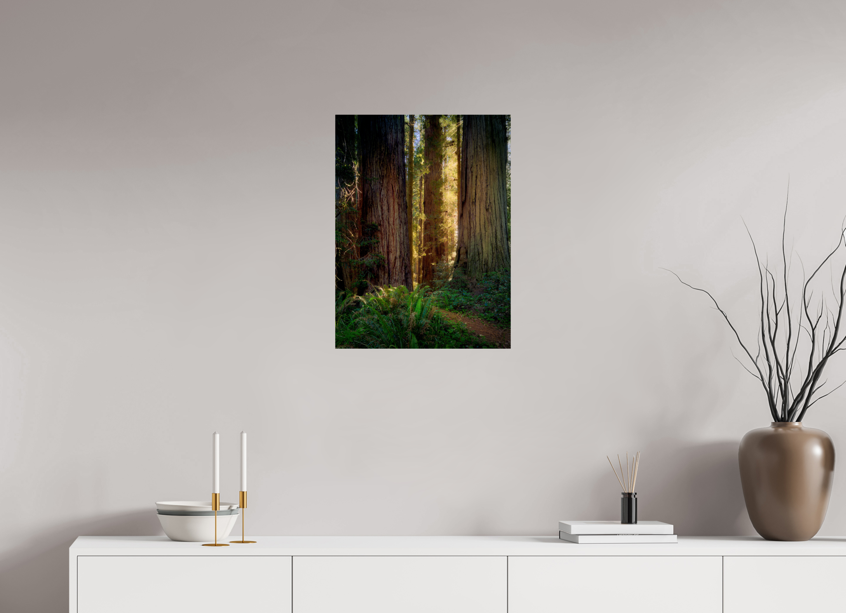 18 x 24″, Giclée Alu-Dibond Novaculata: Back to the Redwoods