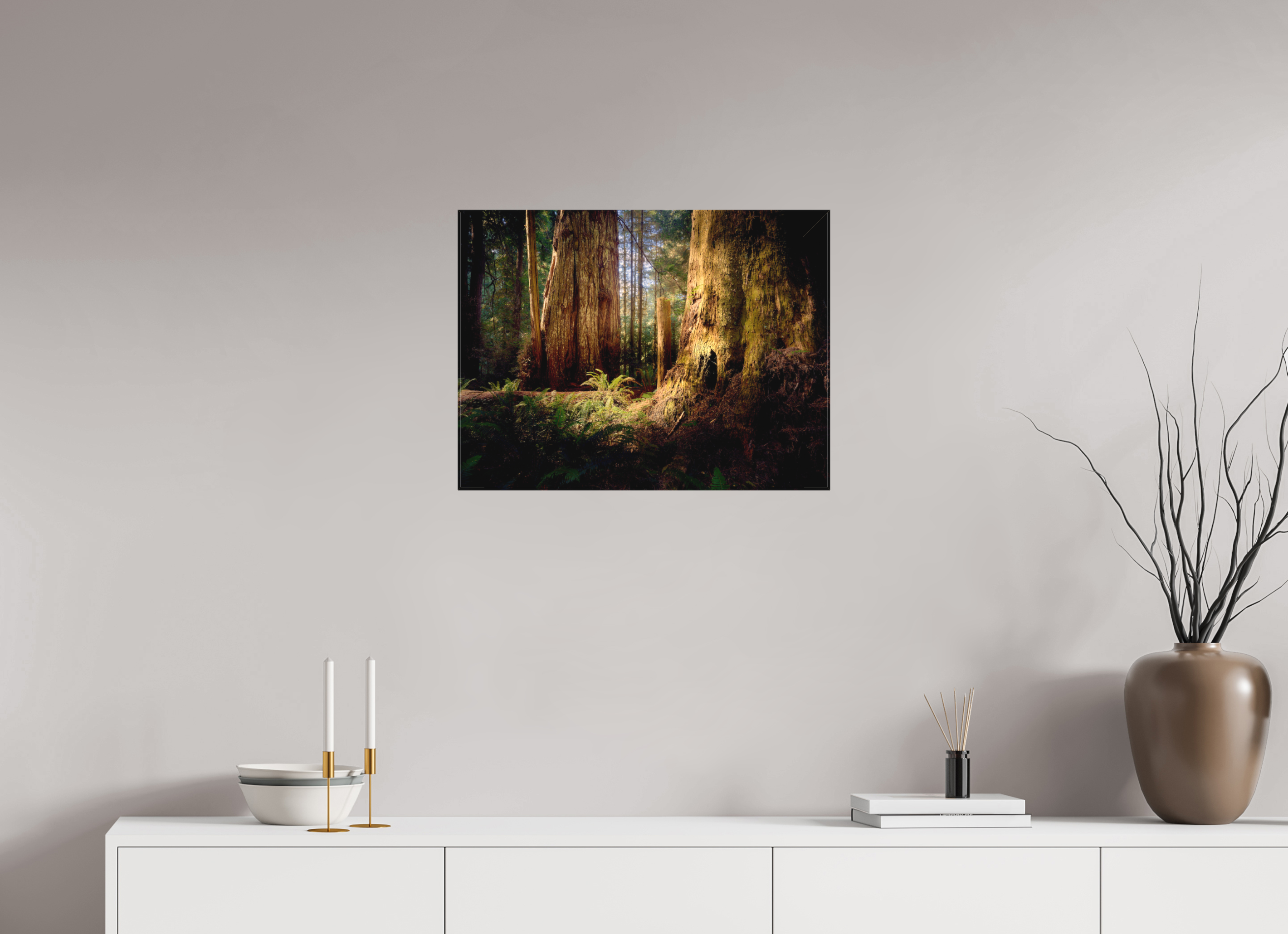 24 x 18″, Fine Art Textile Parvus: A Redwood Perspective