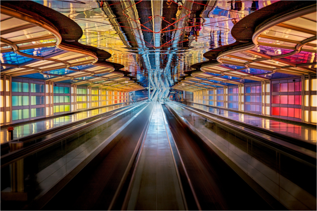 Main image Chicago O'Hare Airport's Neon Walkway