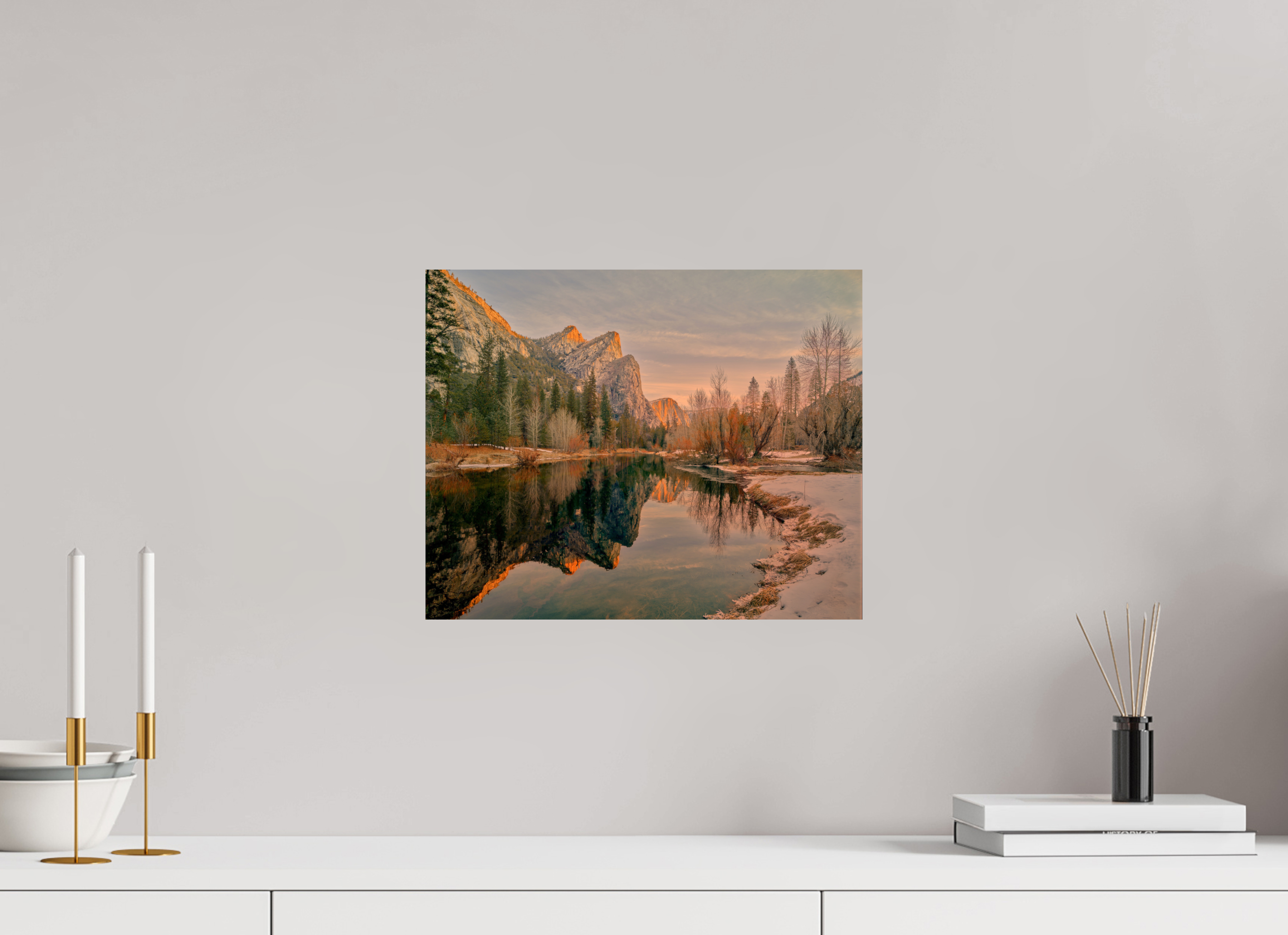 15 x 12″, Giclée Alu-Dibond Yosemite's Leviathans in Winter Dawn Light
