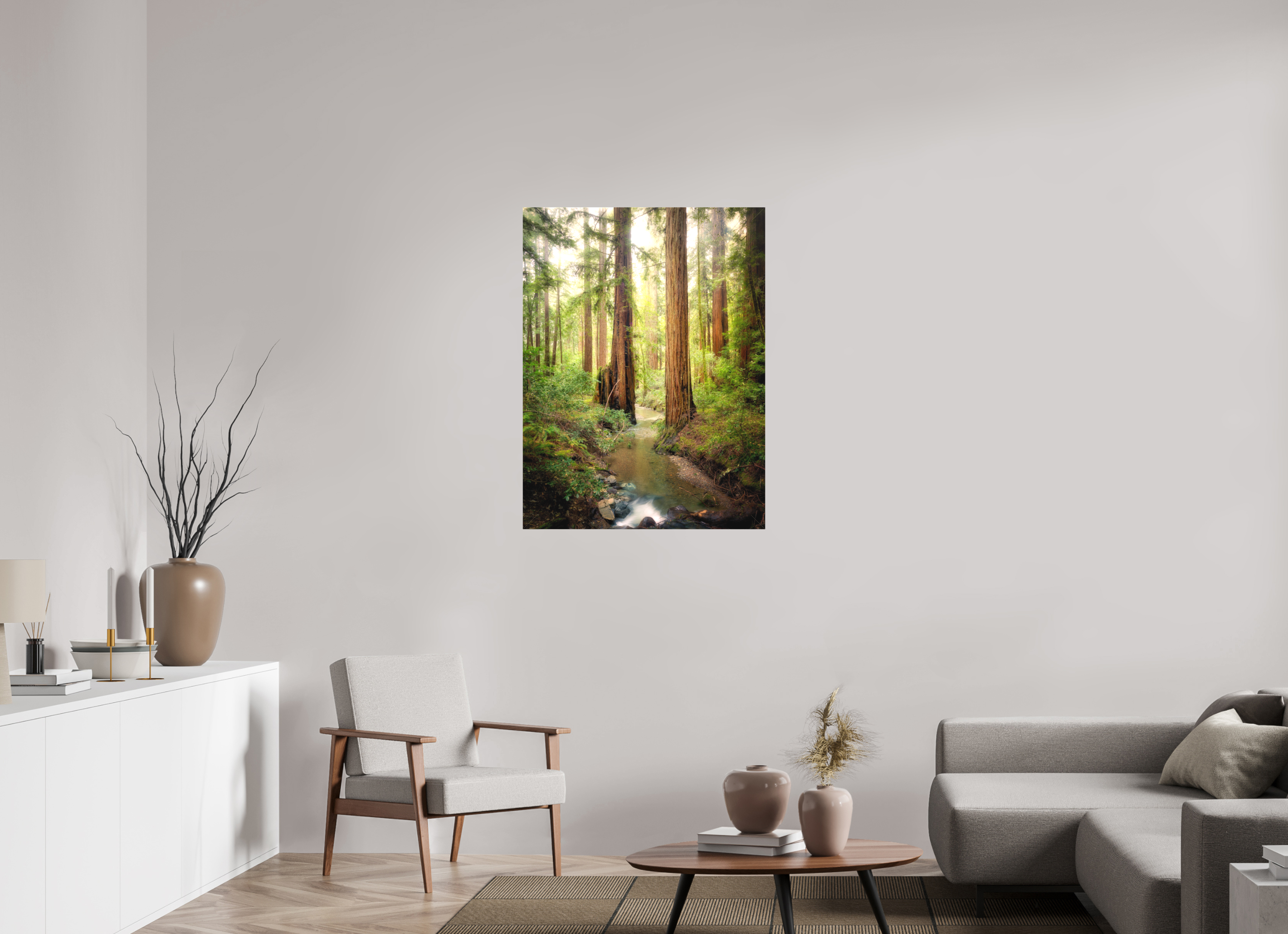 30 x 40″, Fine Art Textile Armstrong Woods III: Columnas