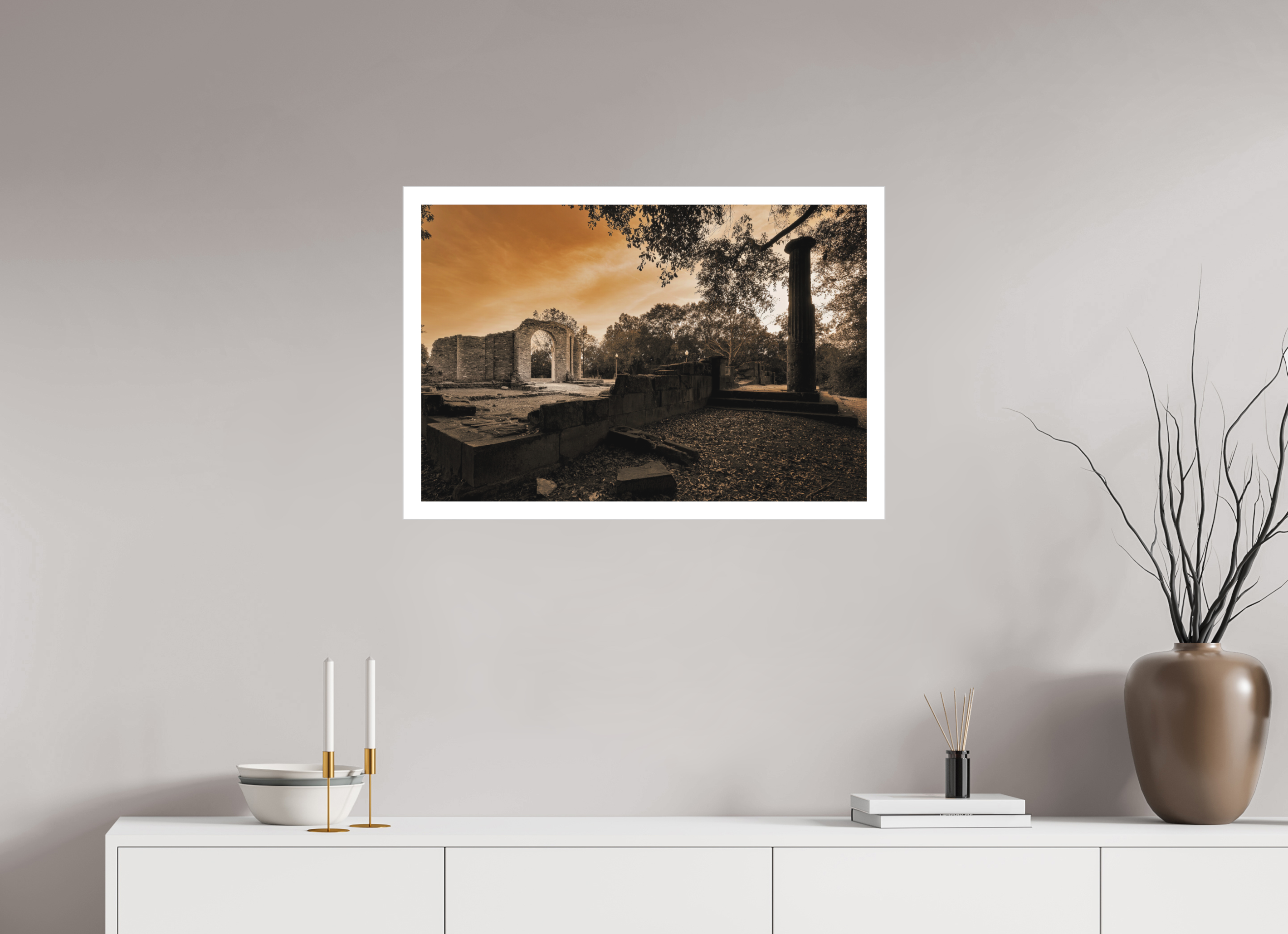 30 x 20″, Fine Art Bonded Acrylic Ruins