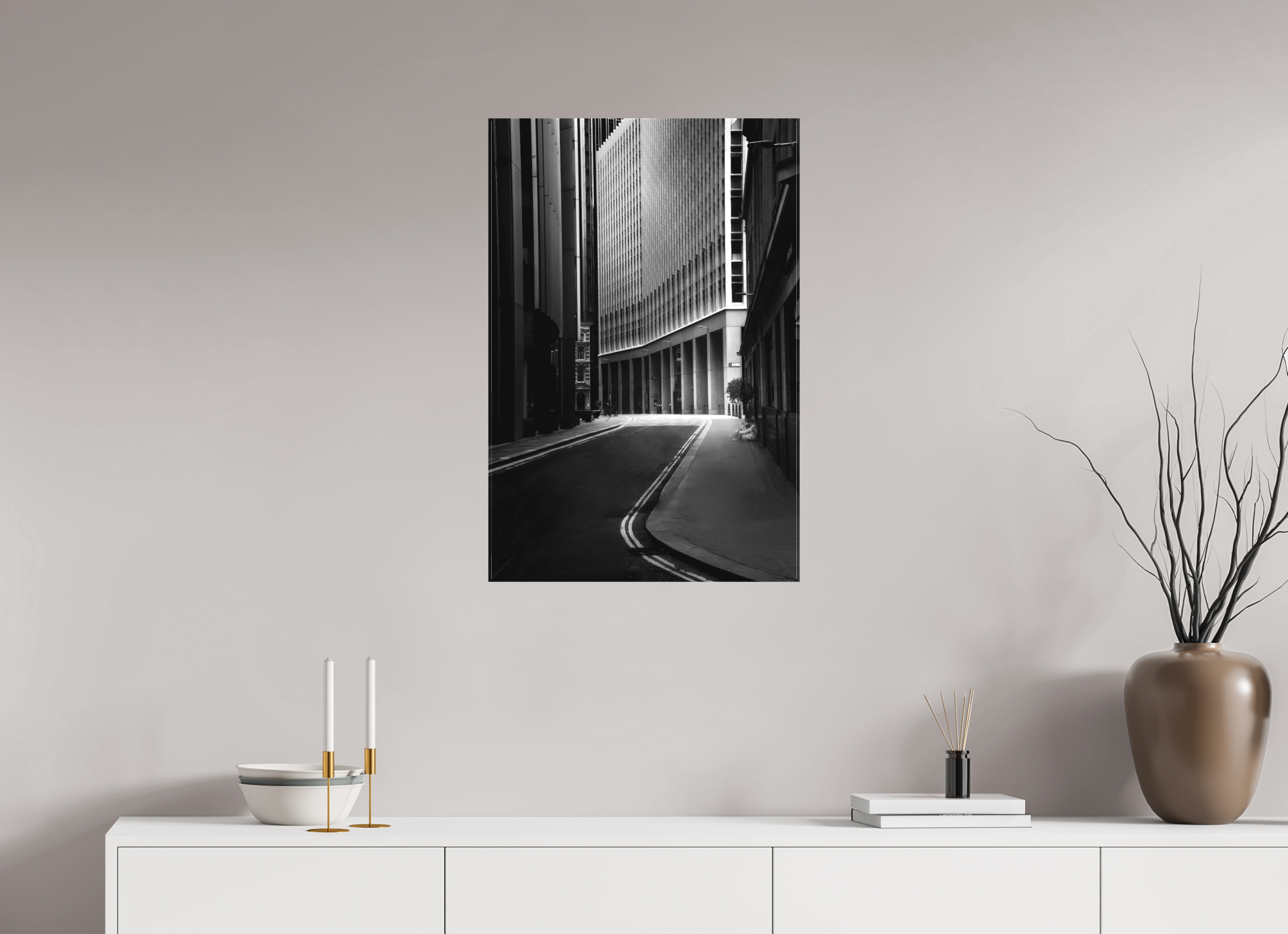 20 x 30″, Fine Art Textile Off Lime Street
