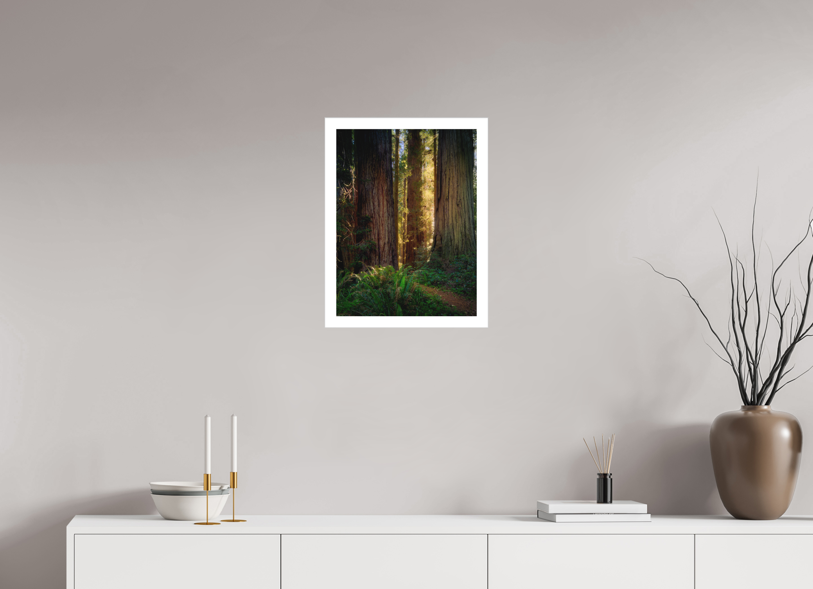 15 x 20″, Fine Art Bonded Acrylic Novaculata: Back to the Redwoods
