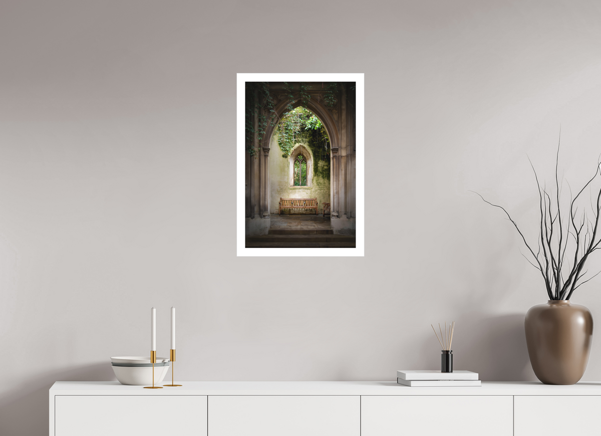 16 x 24″, Bonded Acrylic Mat + Silver Frame London's St Dunstan-in-the-East