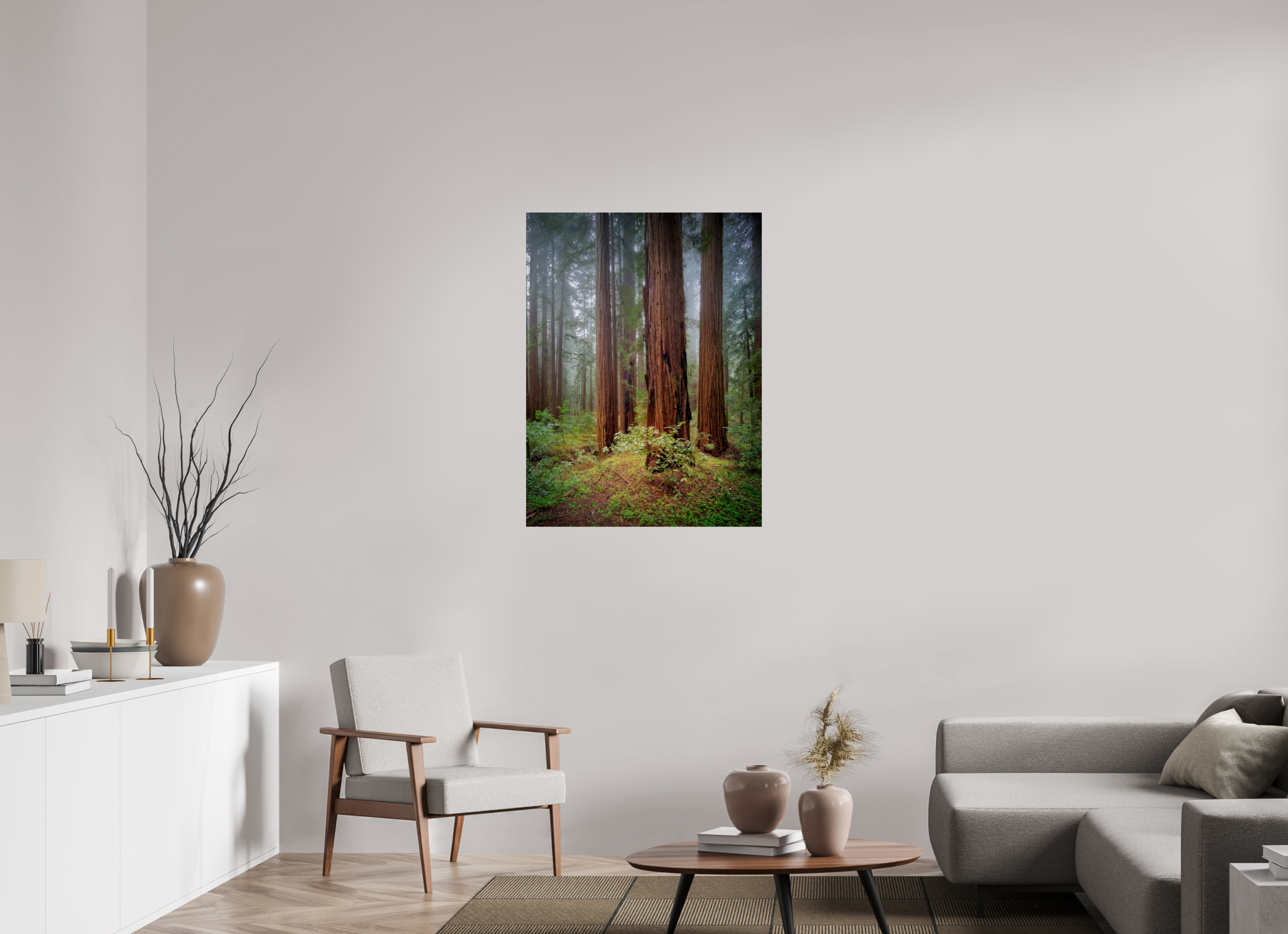 30 x 40″, Giclée Alu-Dibond Armstrong Redwoods I: Truncus Circle of Life