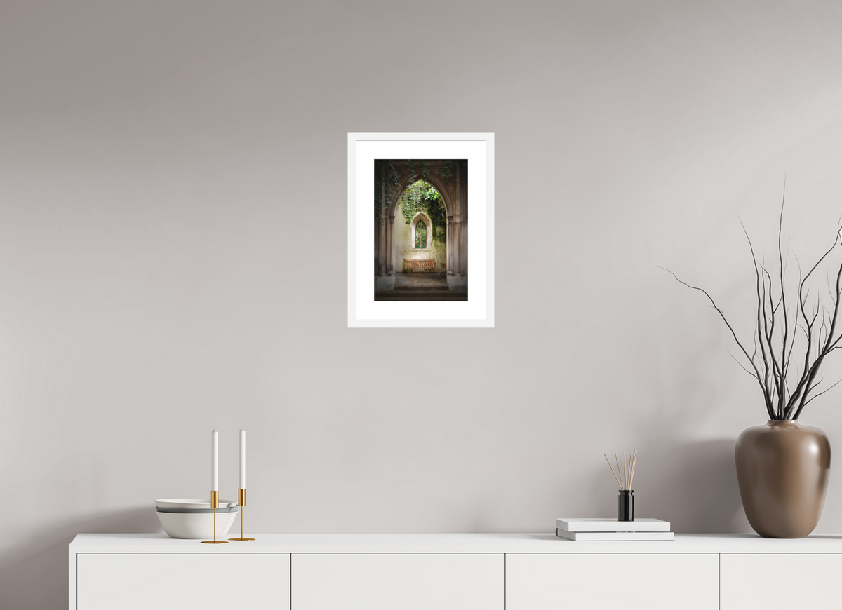 10 x 15″, Passe-Partout White Frame London's St Dunstan-in-the-East