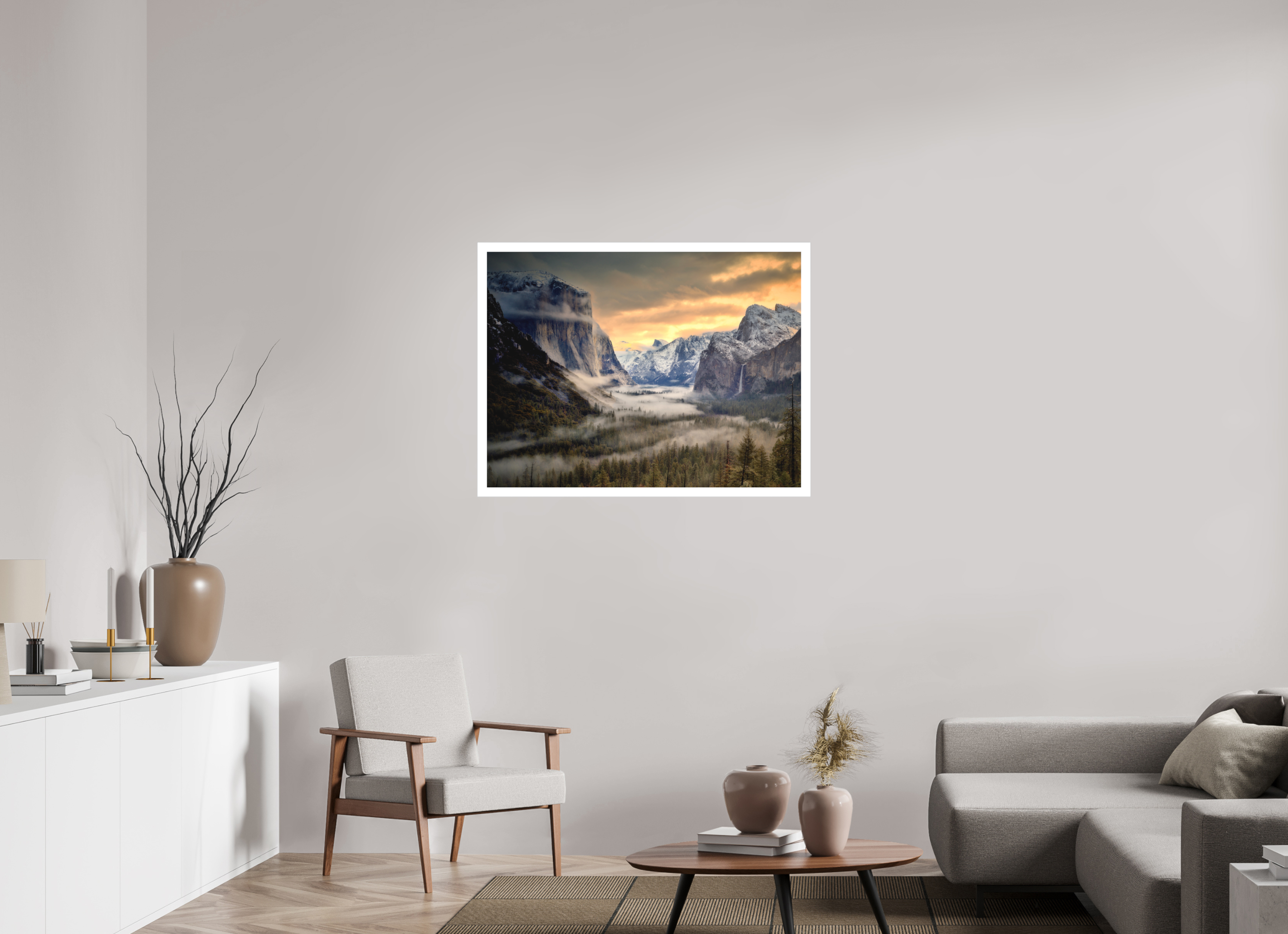40 x 30″, Fine Art Bonded Acrylic Tunnel View Winter Dawn