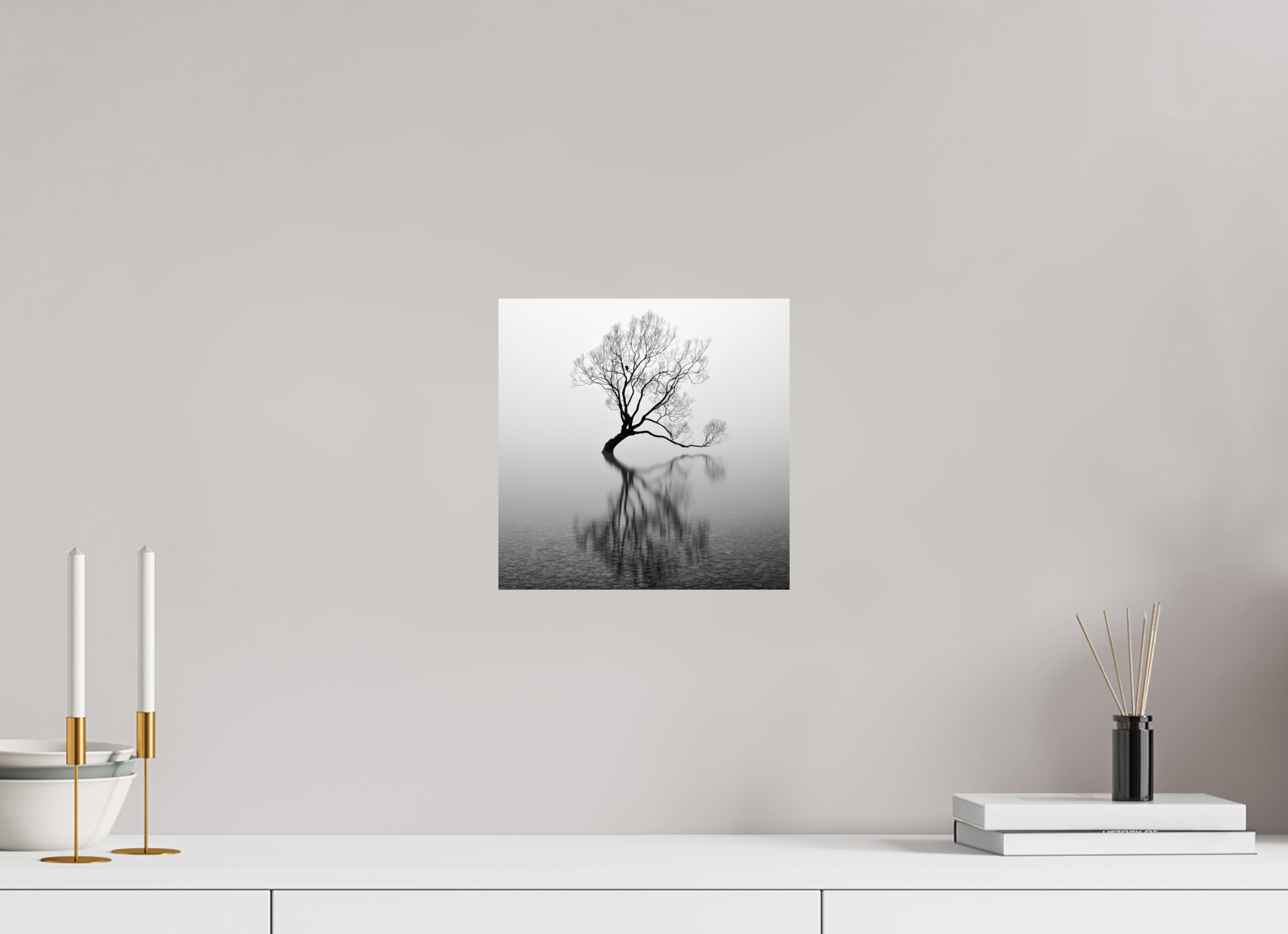 10 x 10″, Giclée Alu-Dibond Wanaka I: Rich Minimalism