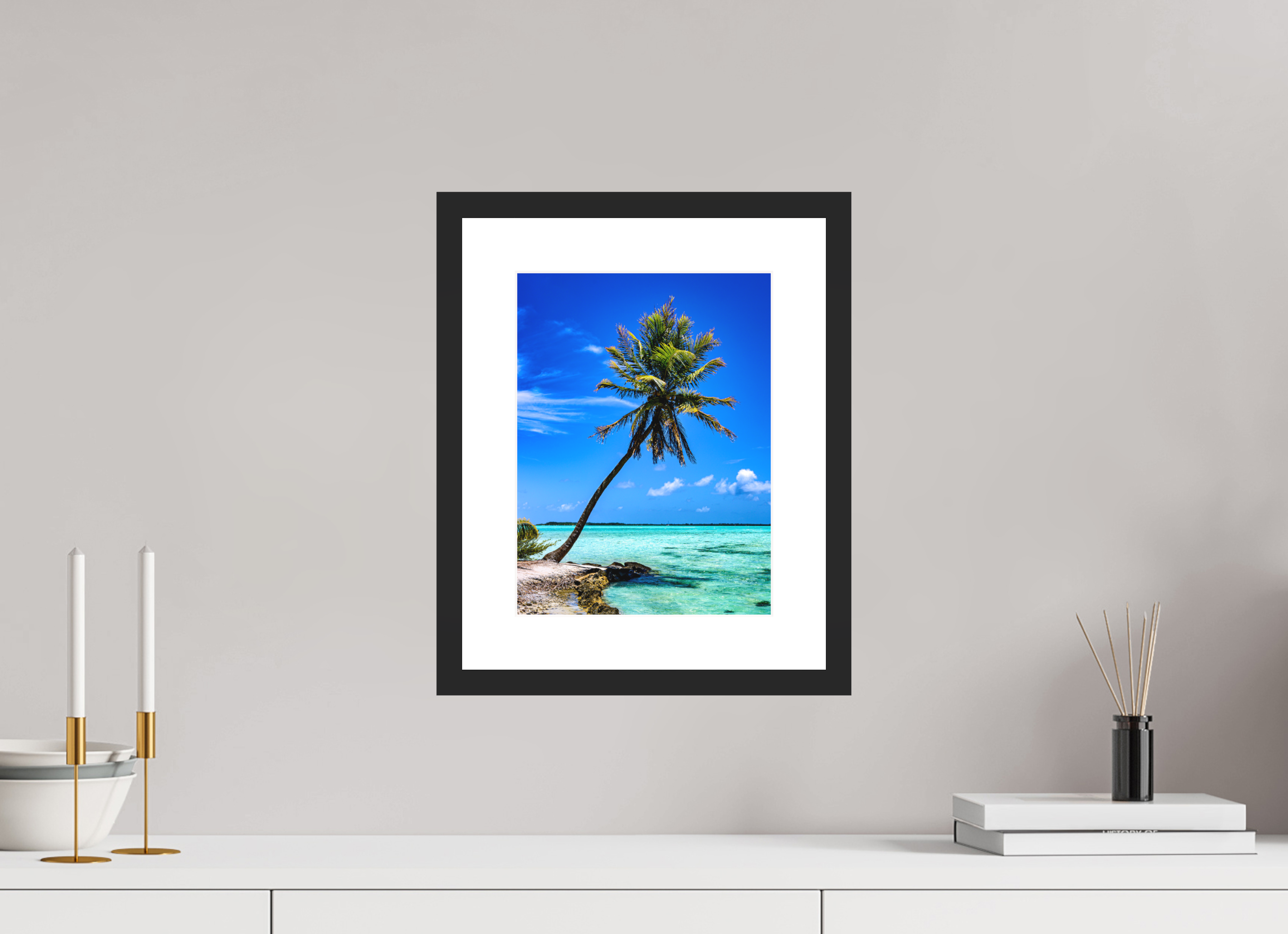 9 x 12″, Passe-Partout Black Frame Ikon: The Polynesian Dream