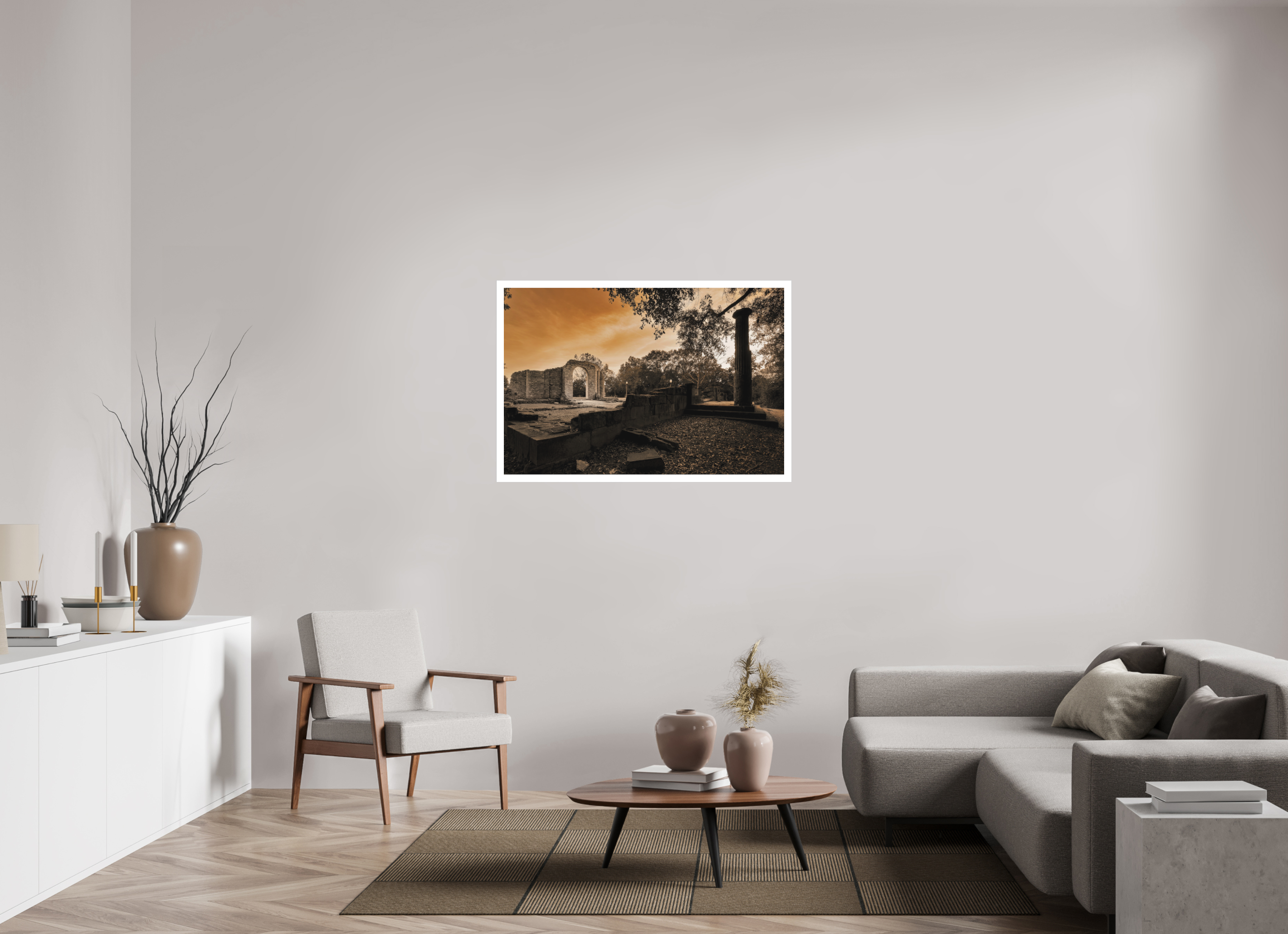 45 x 30″, Fine Art Bonded Acrylic Ruins
