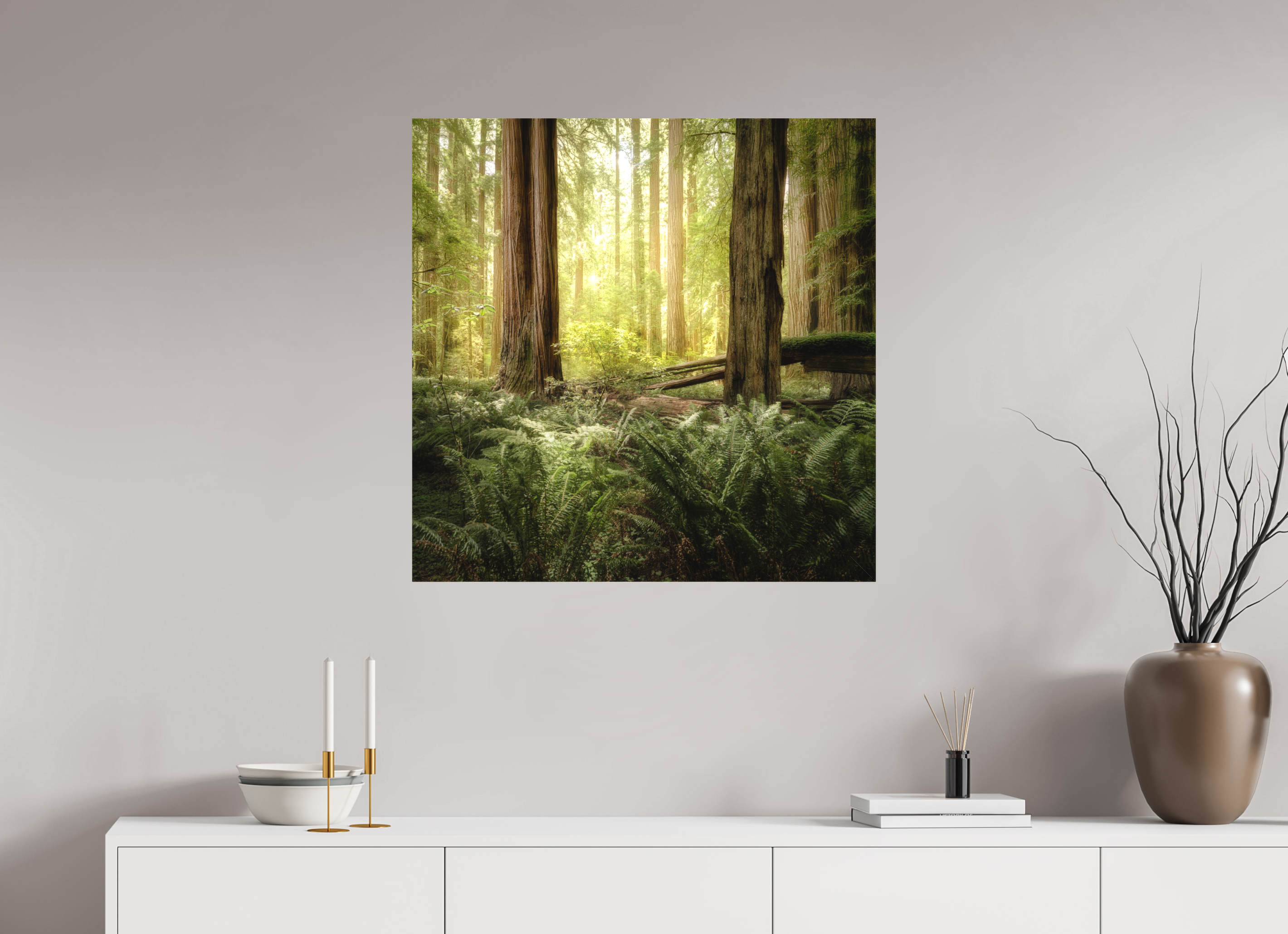 30 x 30″, Fine Art Textile Lux Armarium: Stout Grove