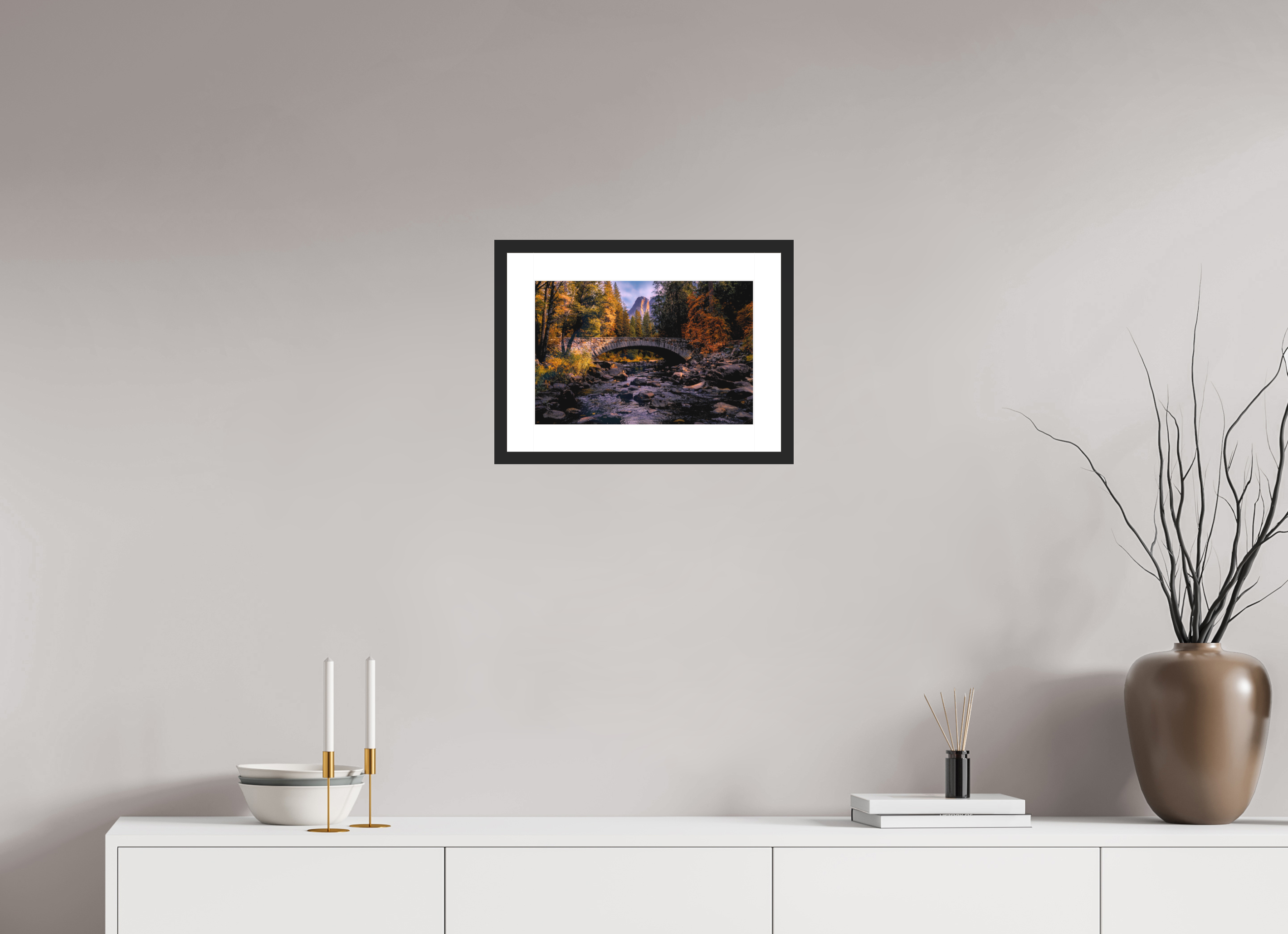 15 x 10″, Passe-Partout Black Frame Cathedral Light